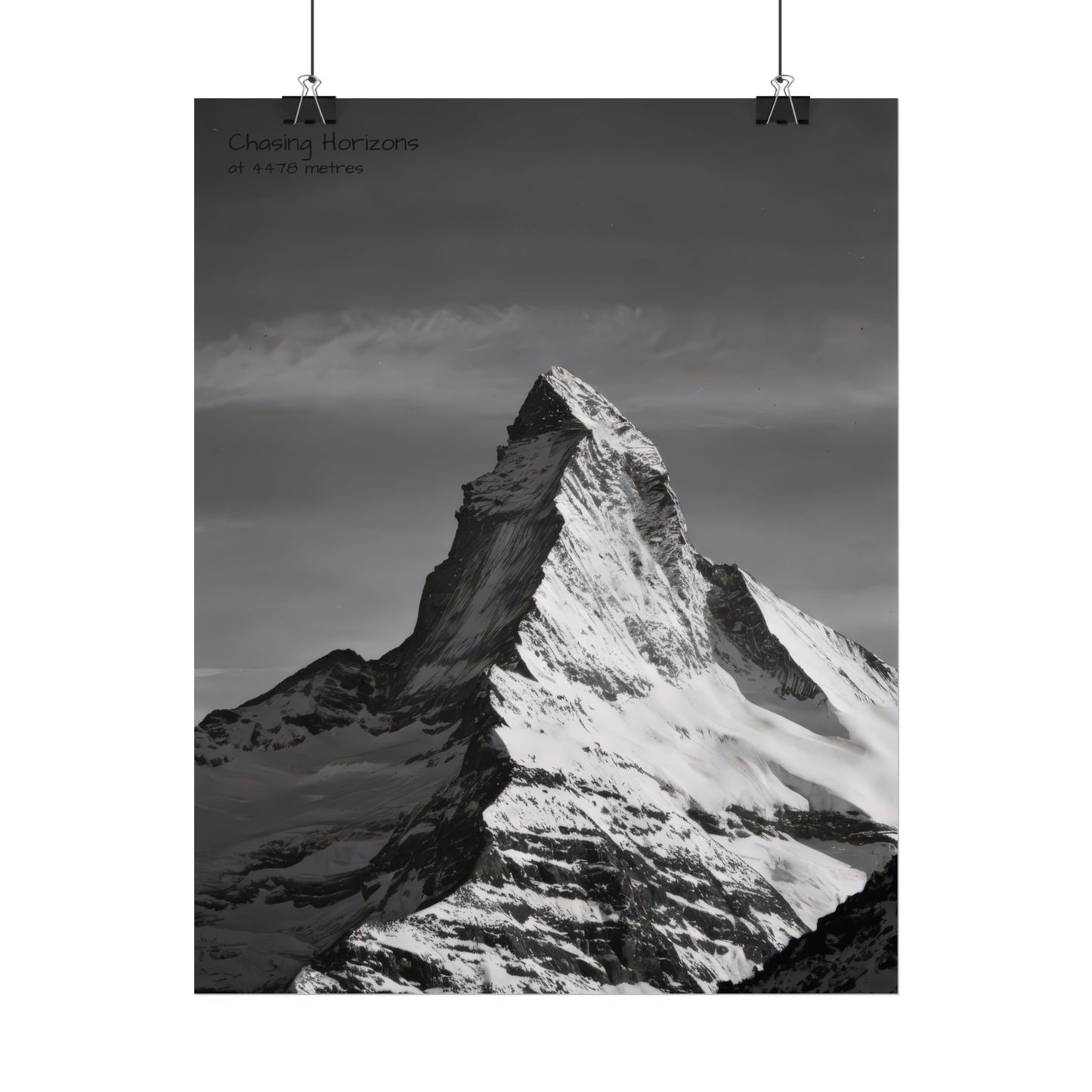 Chasing Horizons x Monochrome Matternhorn Poster