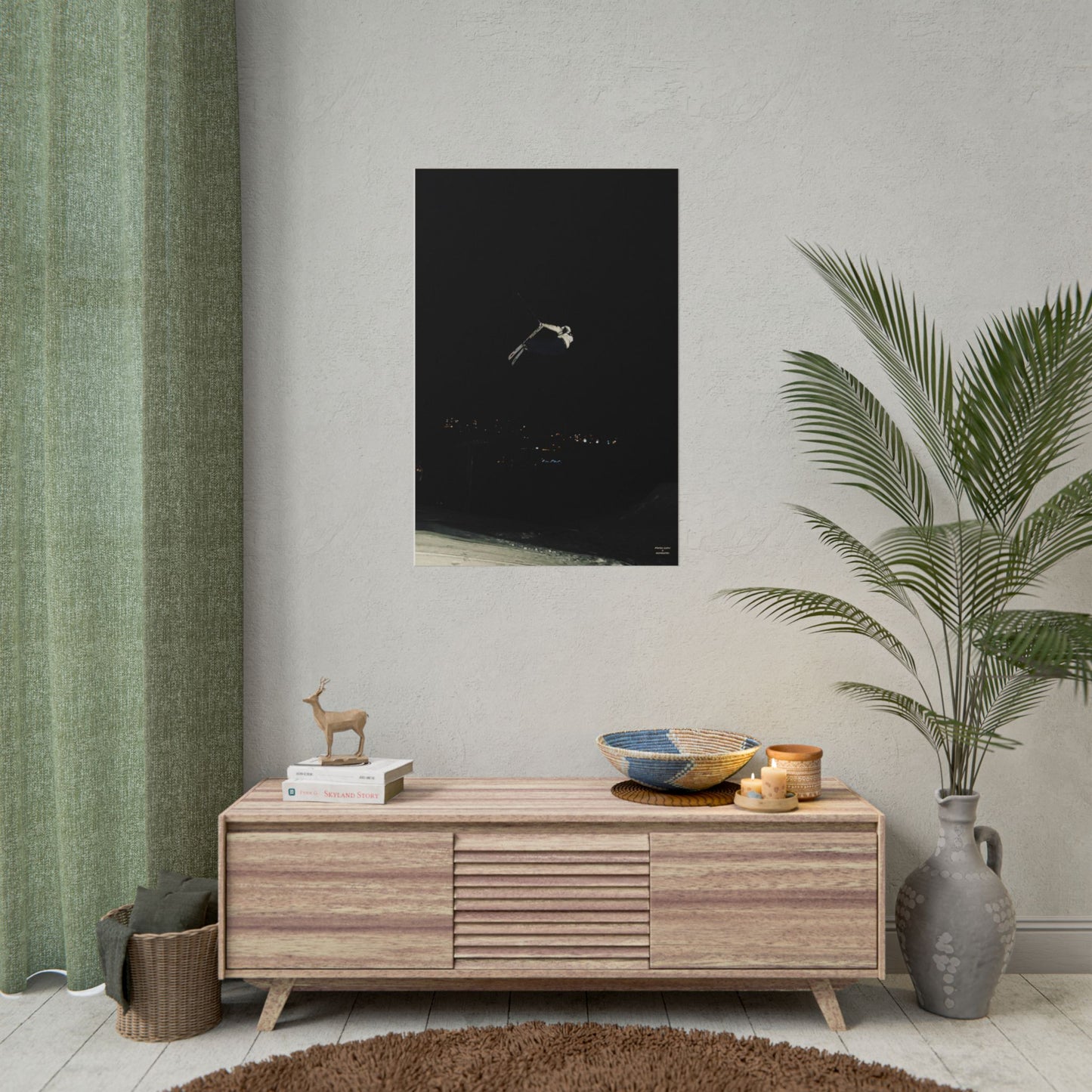 Night Park Mateo Lepic Poster