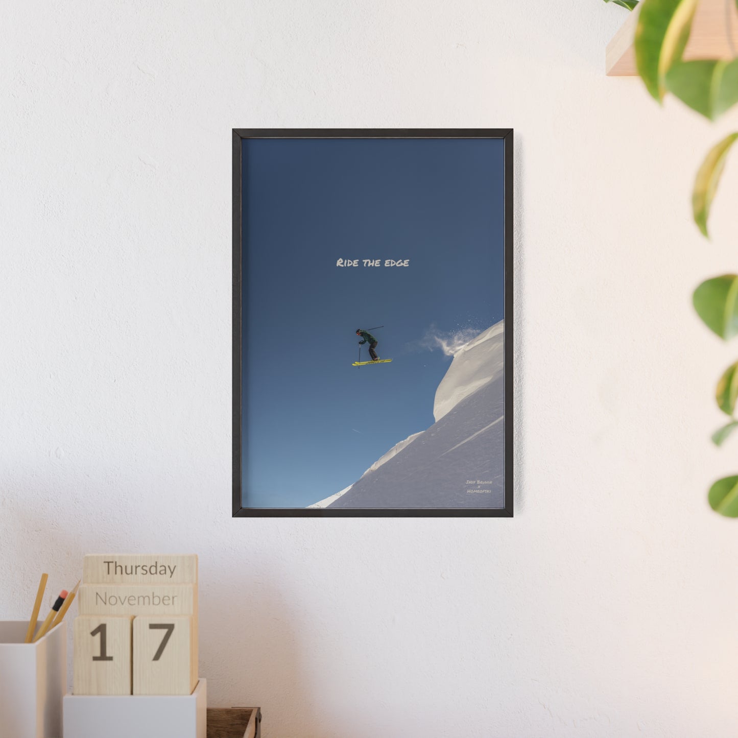 Ride The Edge Indy Bruhin Poster - FRAMED