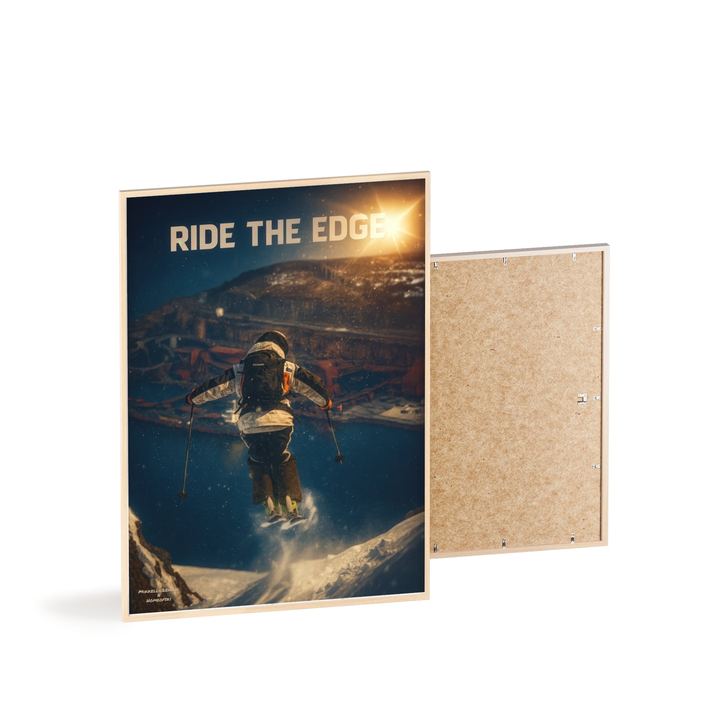 Ride The Edge x Heaven Mikkellillehaug Poster - FRAMED