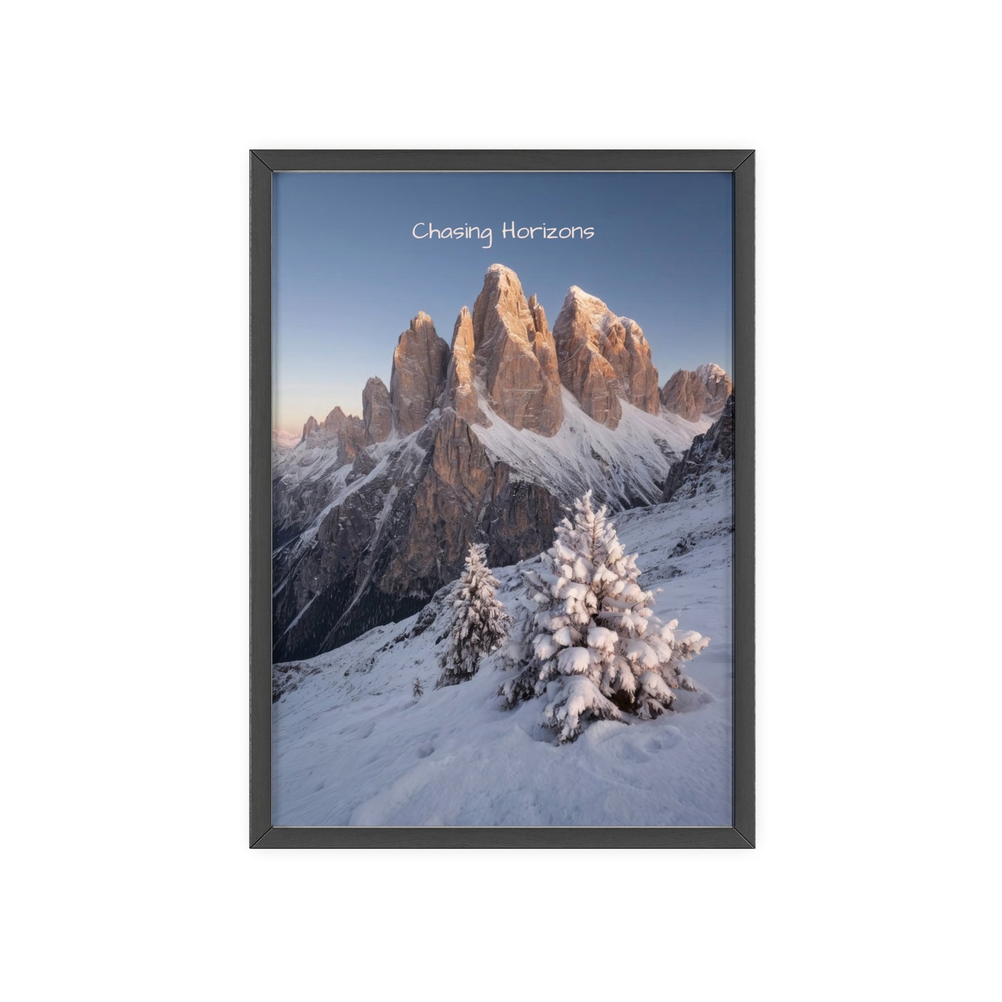 Chasing Horizons x Dolomites Poster - FRAMED