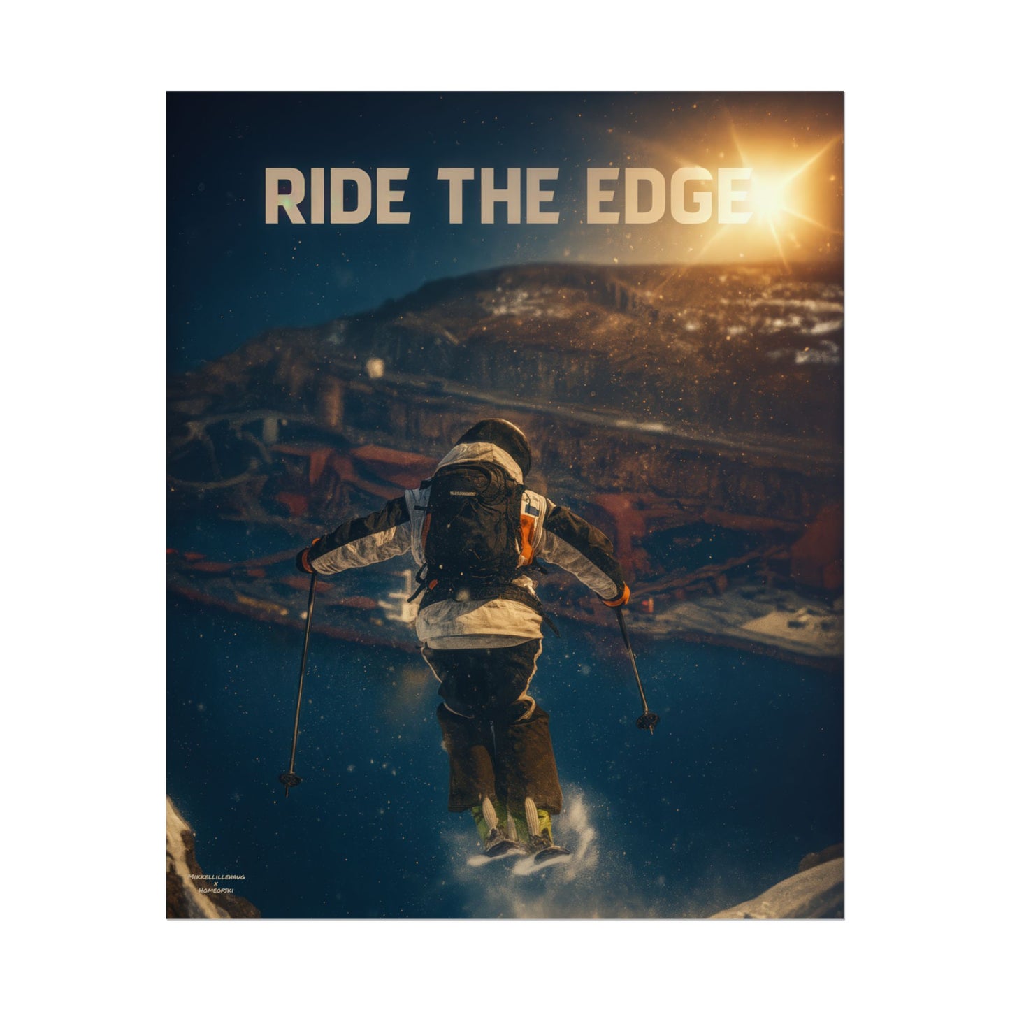 Ride The Edge x Heaven Mikkellillehaug Poster