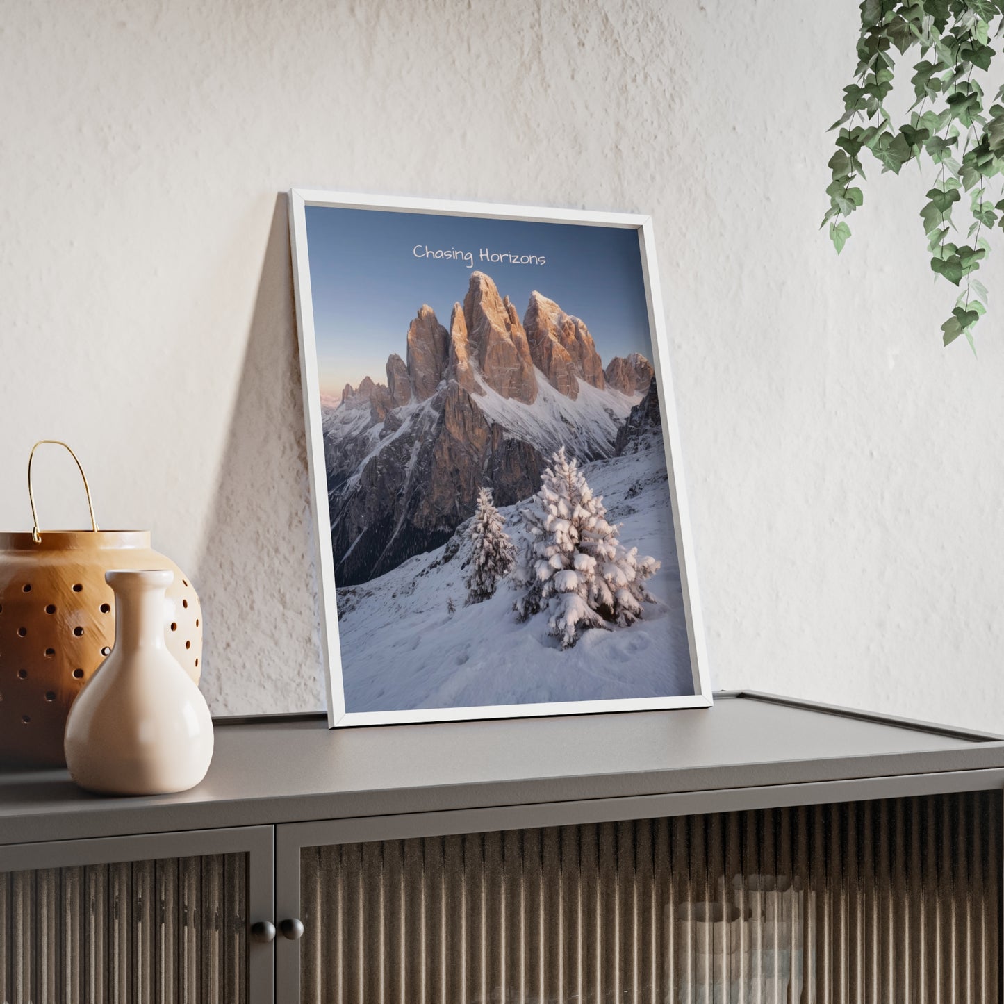 Chasing Horizons x Dolomites Poster - FRAMED