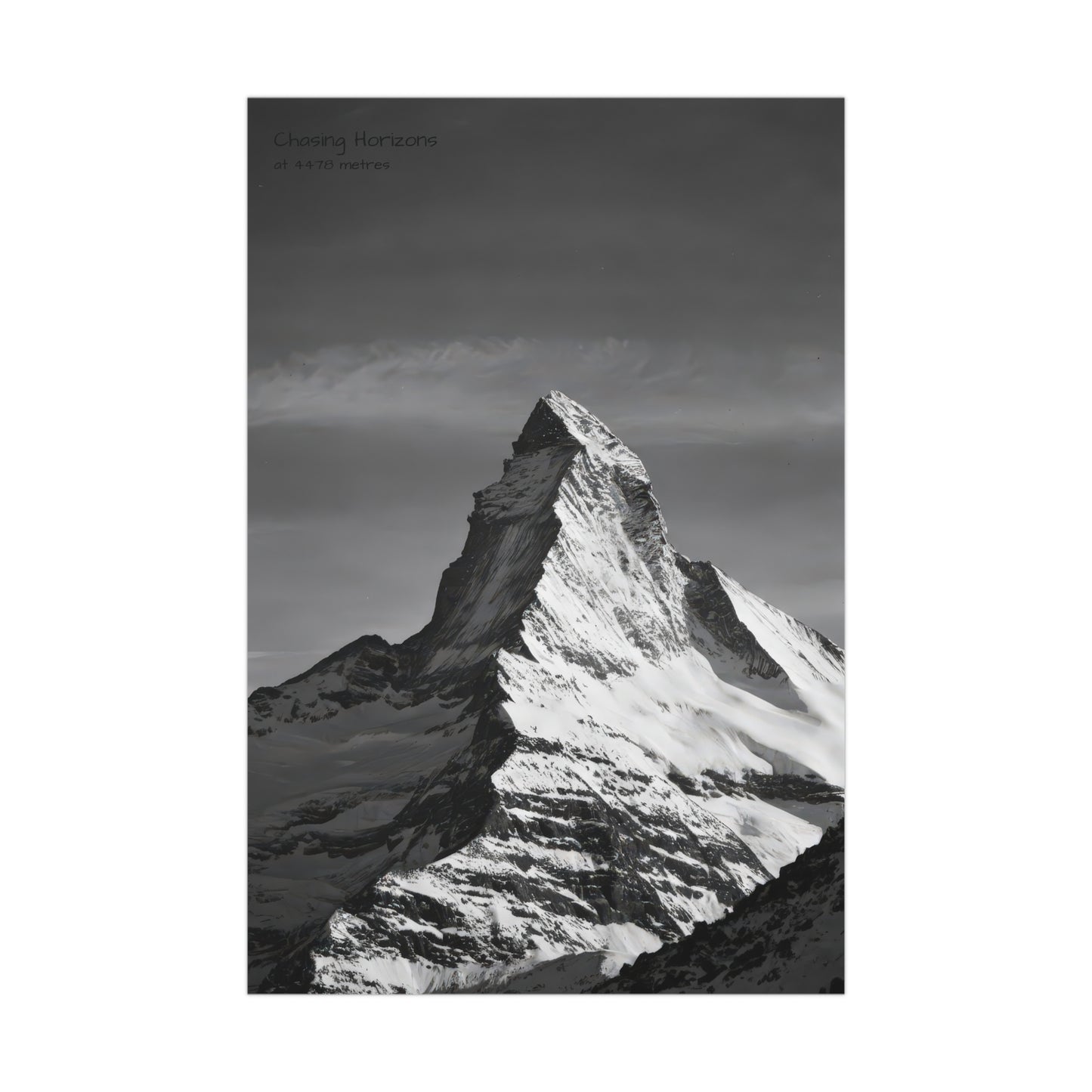 Chasing Horizons x Monochrome Matternhorn Poster