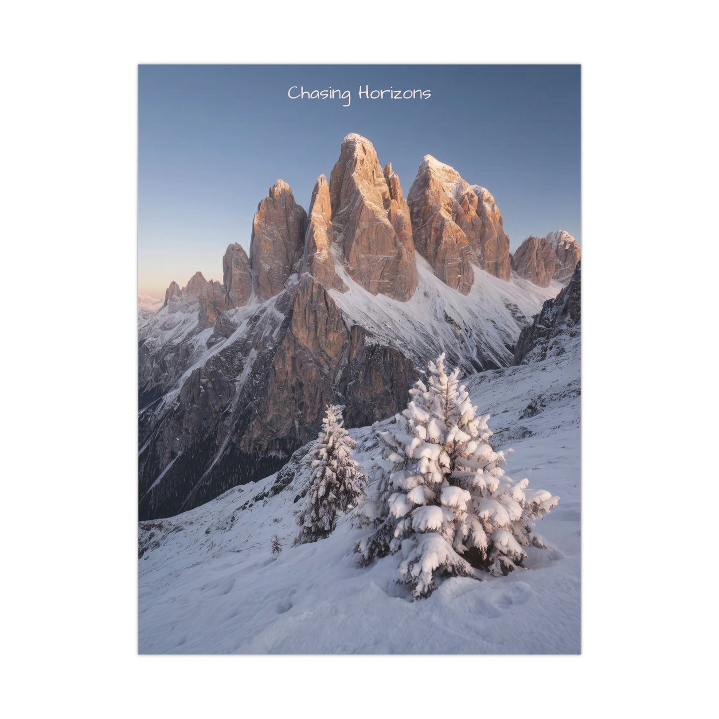 Chasing Horizons x Dolomites Poster