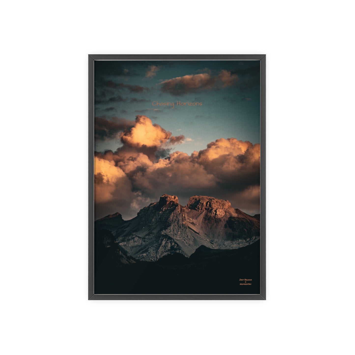 Chasing Horizons Indy Bruhin Poster - FRAMED