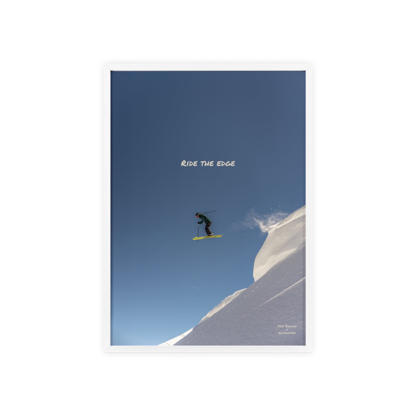Ride The Edge Indy Bruhin Poster - FRAMED