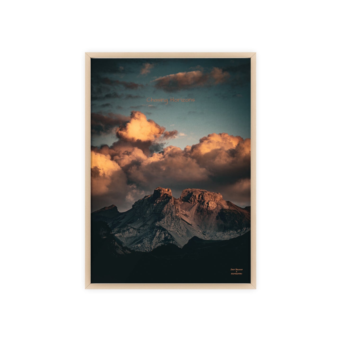 Chasing Horizons Indy Bruhin Poster - FRAMED
