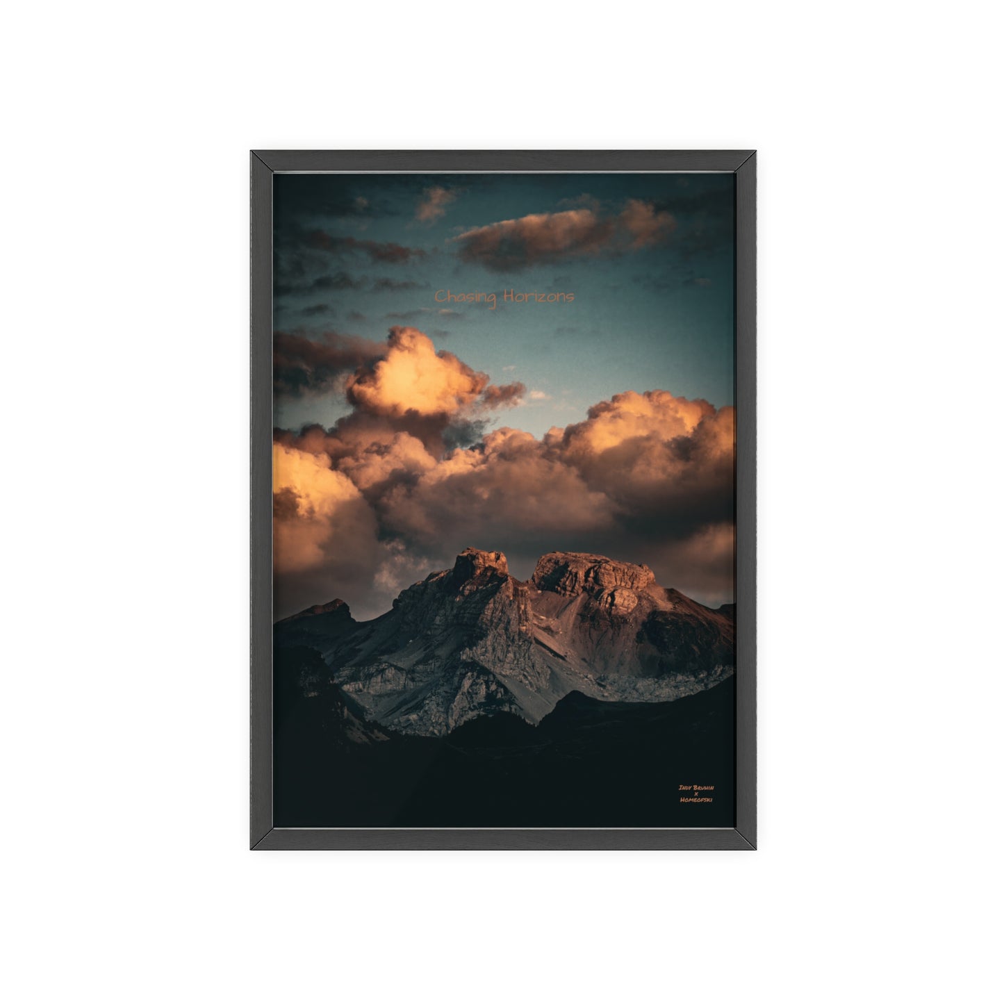 Chasing Horizons Indy Bruhin Poster - FRAMED