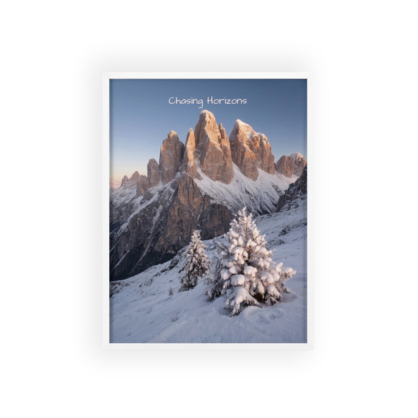 Chasing Horizons x Dolomites Poster - FRAMED