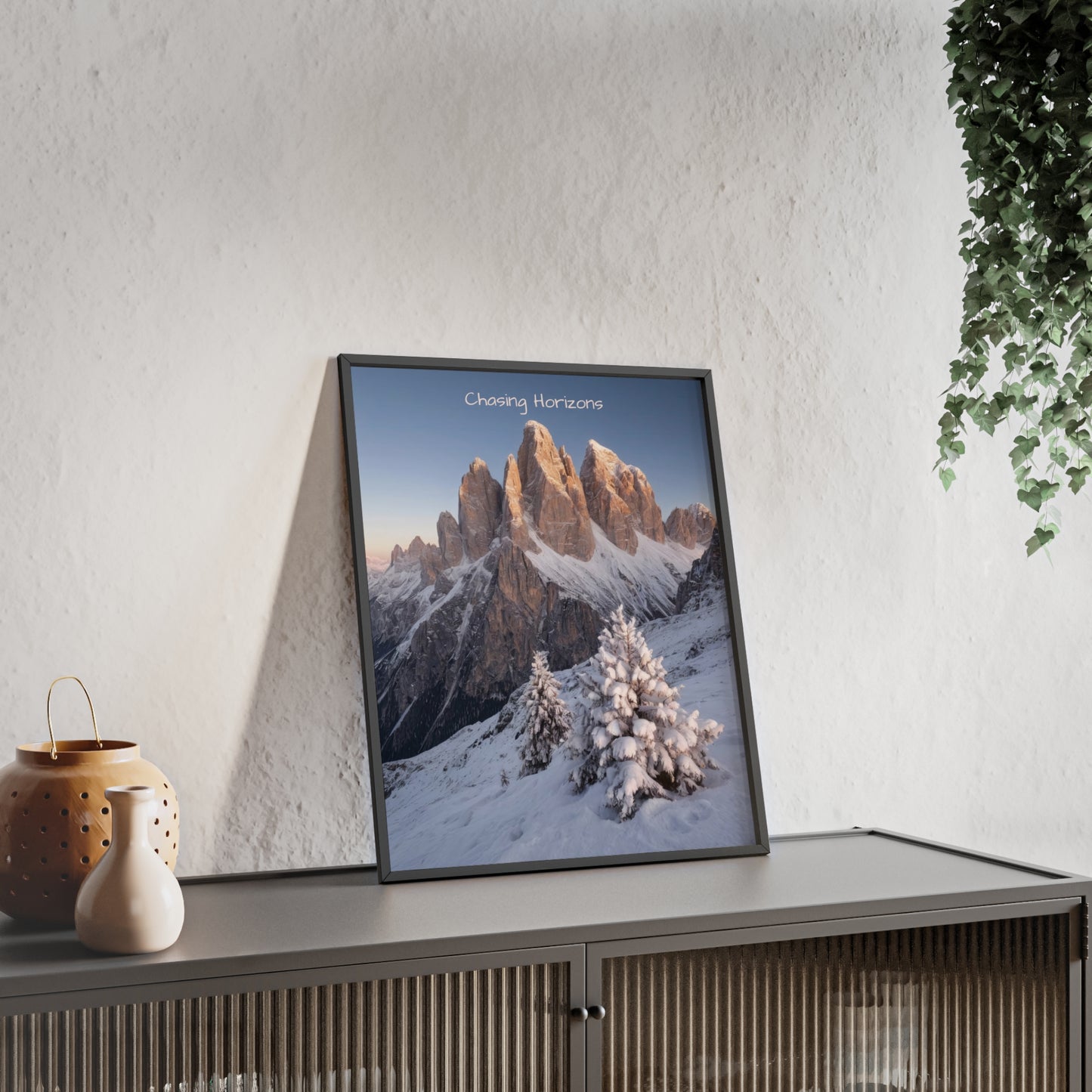 Chasing Horizons x Dolomites Poster - FRAMED