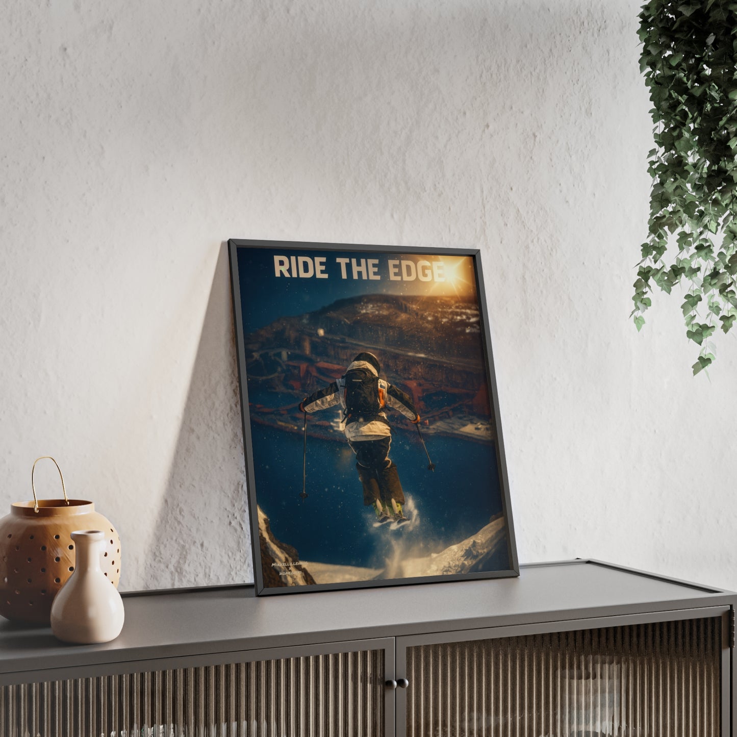 Ride The Edge x Heaven Mikkellillehaug Poster - FRAMED