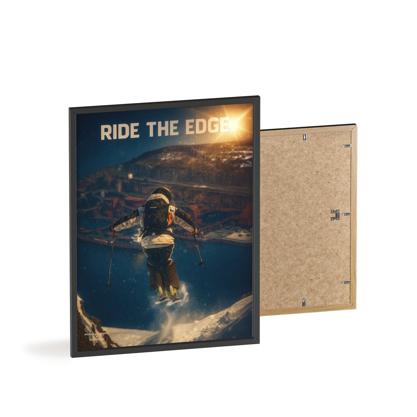 Ride The Edge x Heaven Mikkellillehaug Poster - FRAMED