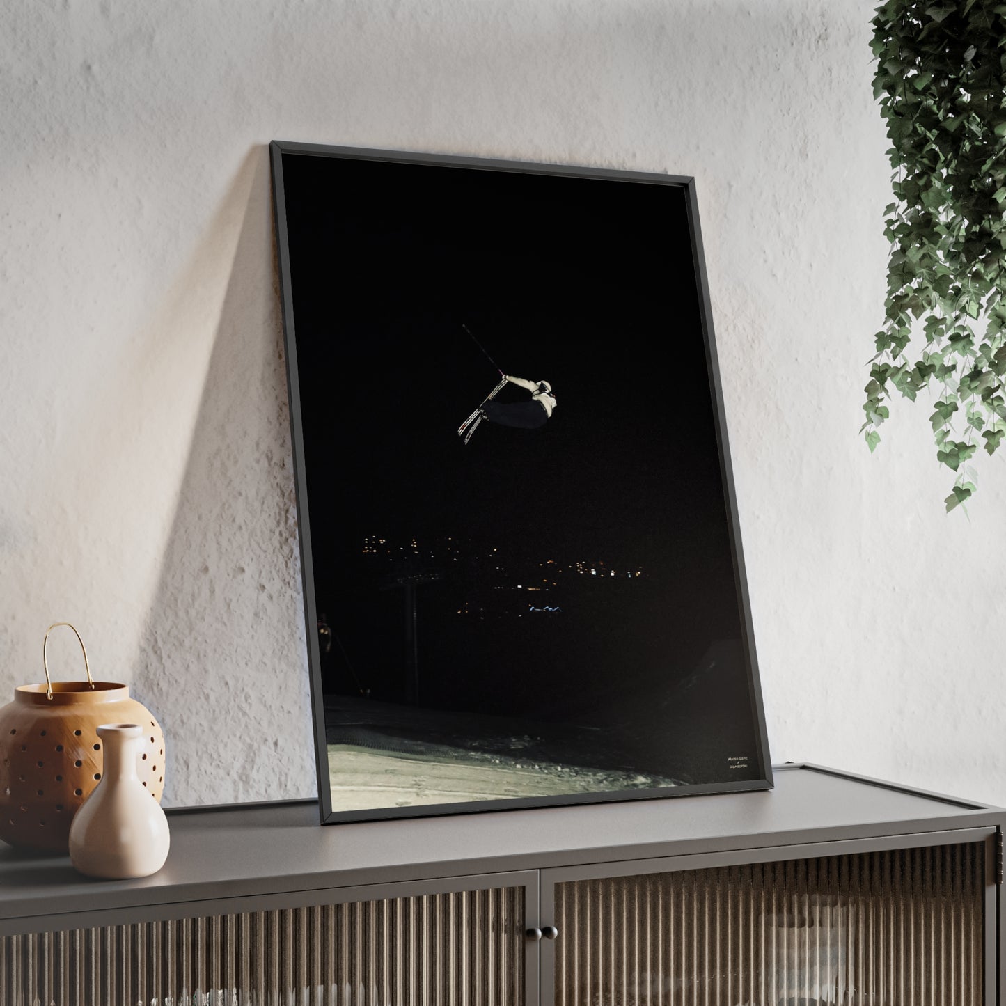 Night Park Mateo Lepic Poster - FRAMED