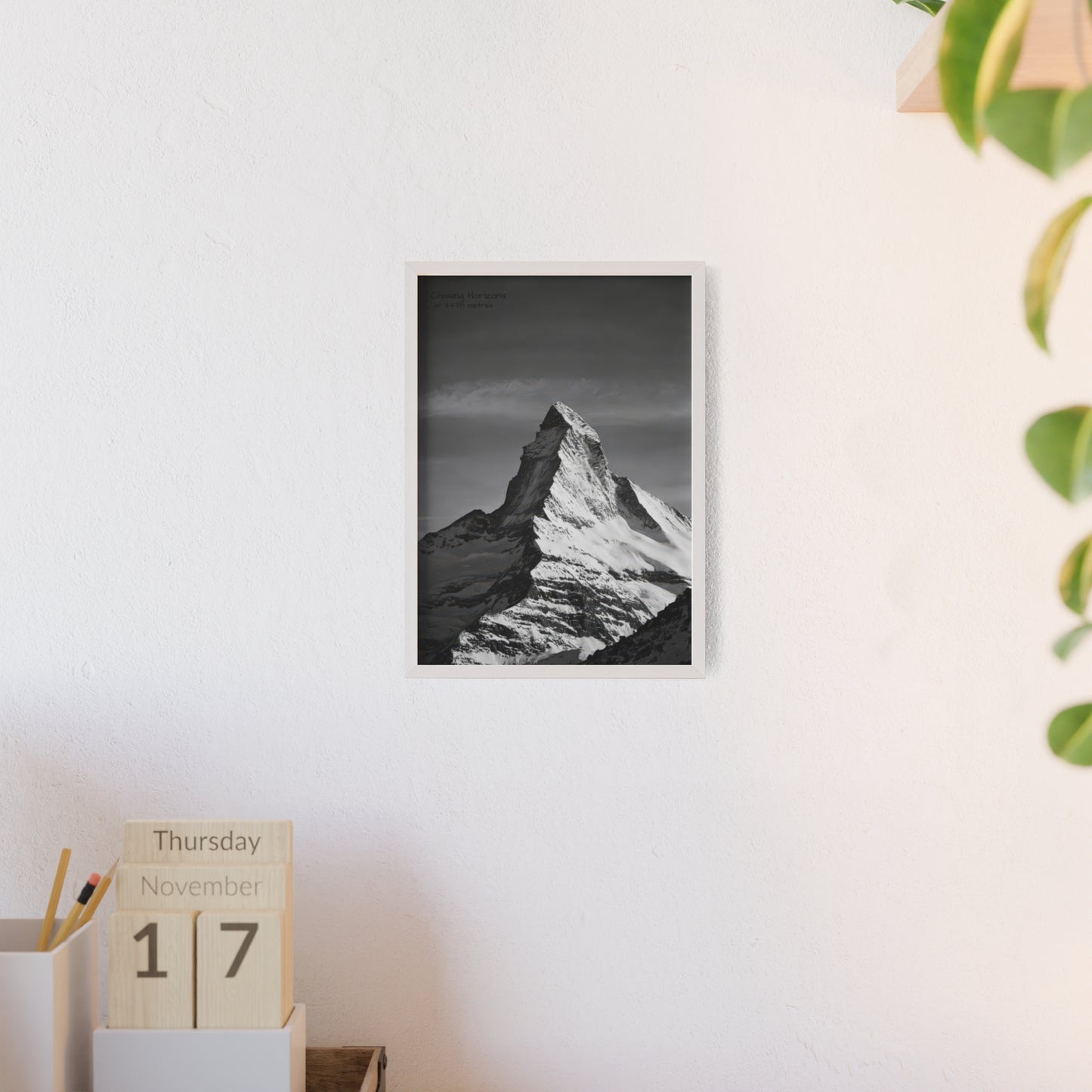 Chasing Horizons x Monochrome Matternhorn Poster - FRAMED