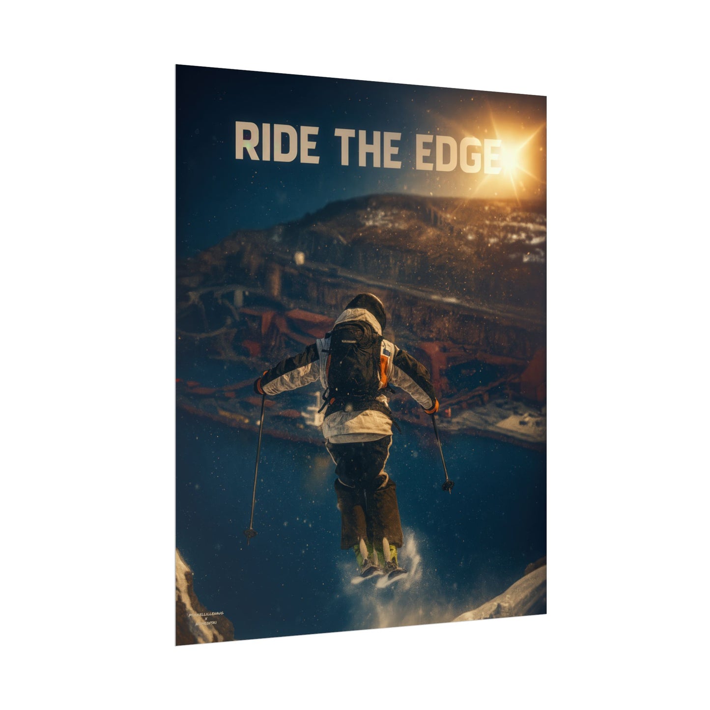 Ride The Edge x Heaven Mikkellillehaug Poster