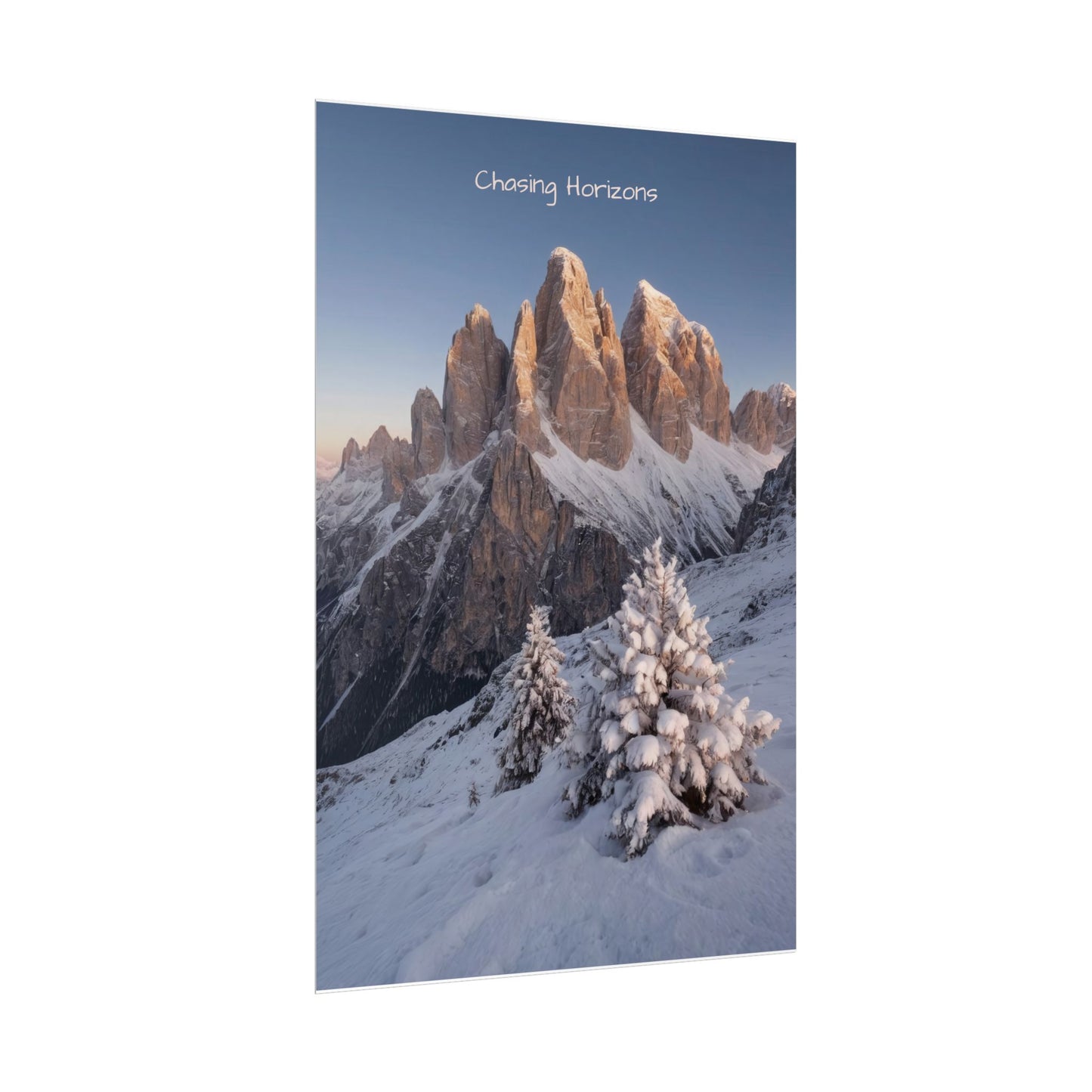 Chasing Horizons x Dolomites Poster