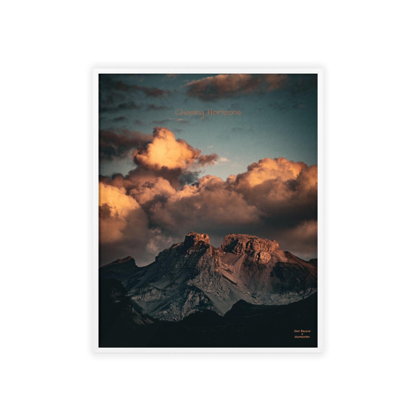 Chasing Horizons Indy Bruhin Poster - FRAMED
