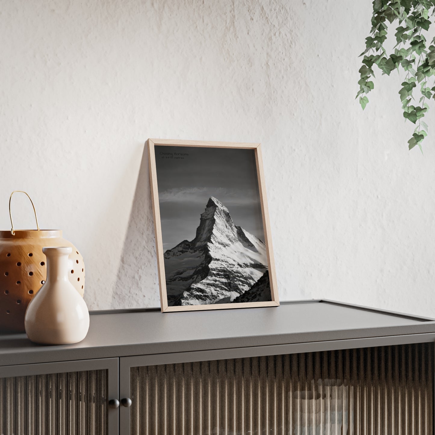 Chasing Horizons x Monochrome Matternhorn Poster - FRAMED