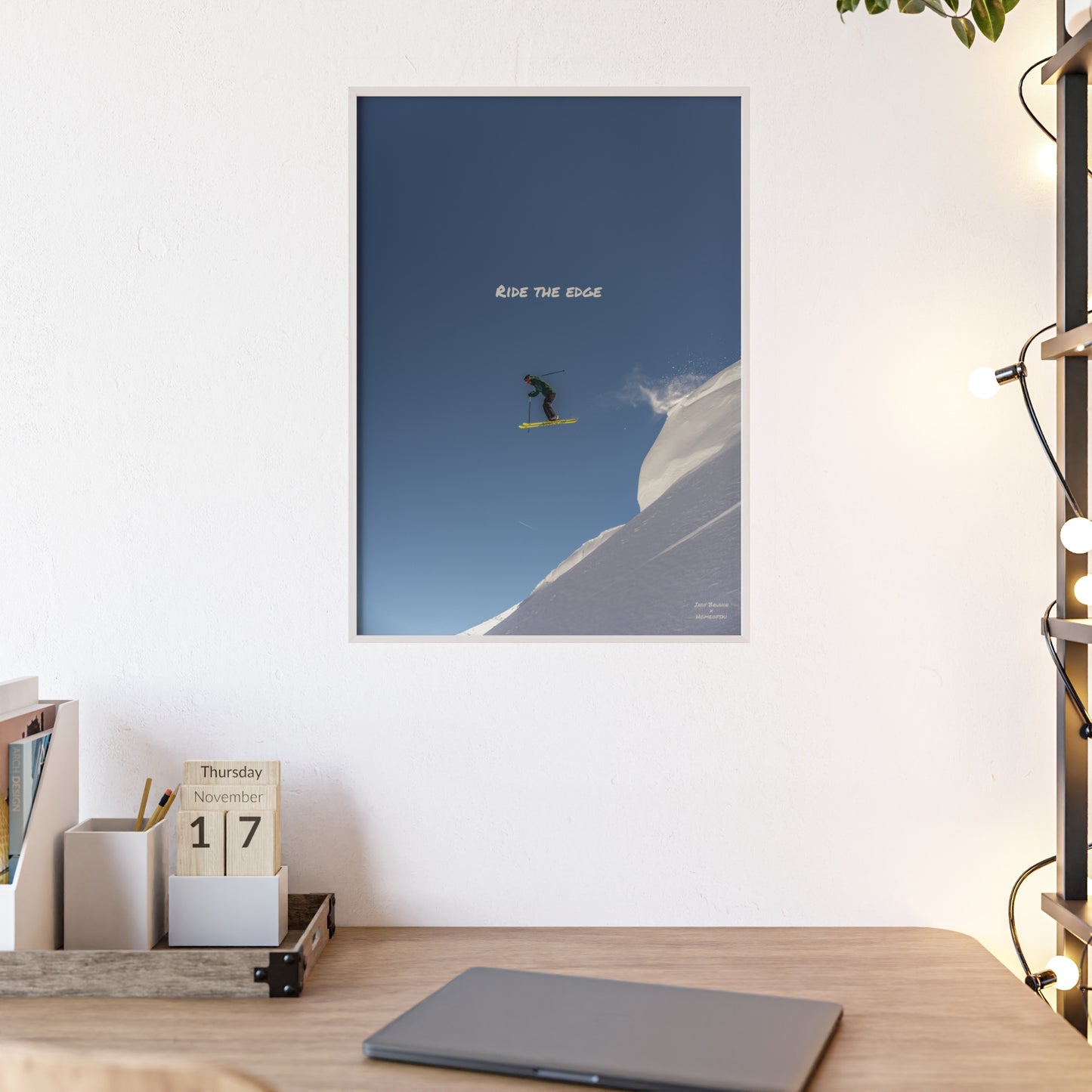 Ride The Edge Indy Bruhin Poster - FRAMED