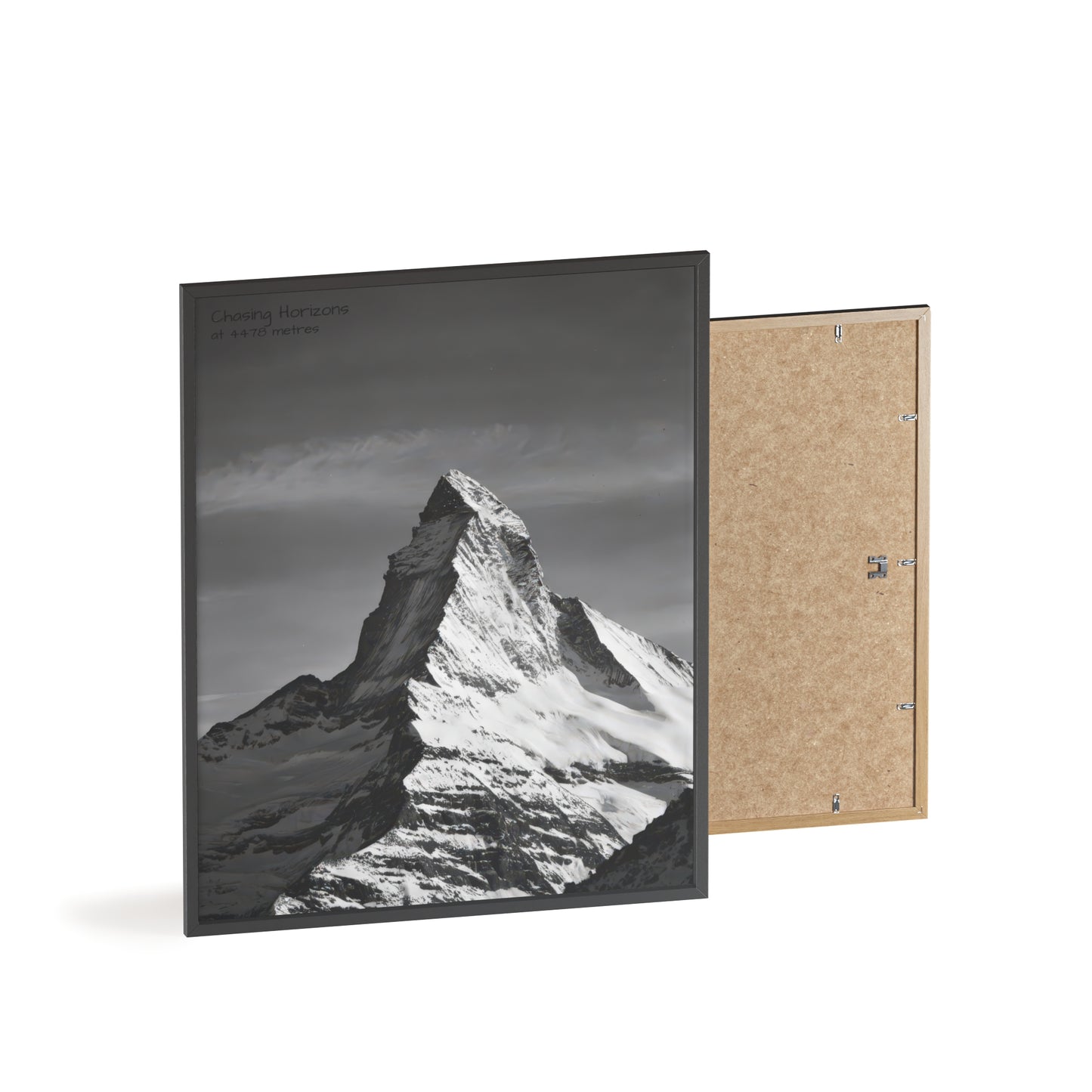 Chasing Horizons x Monochrome Matternhorn Poster - FRAMED