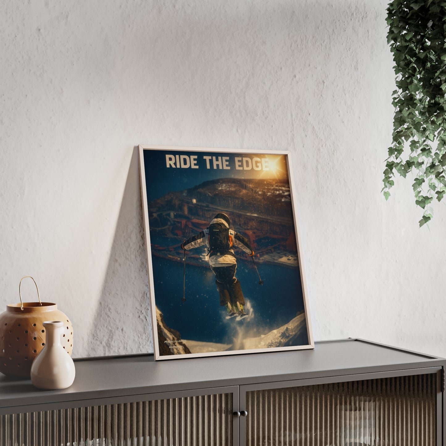 Ride The Edge x Heaven Mikkellillehaug Poster - FRAMED