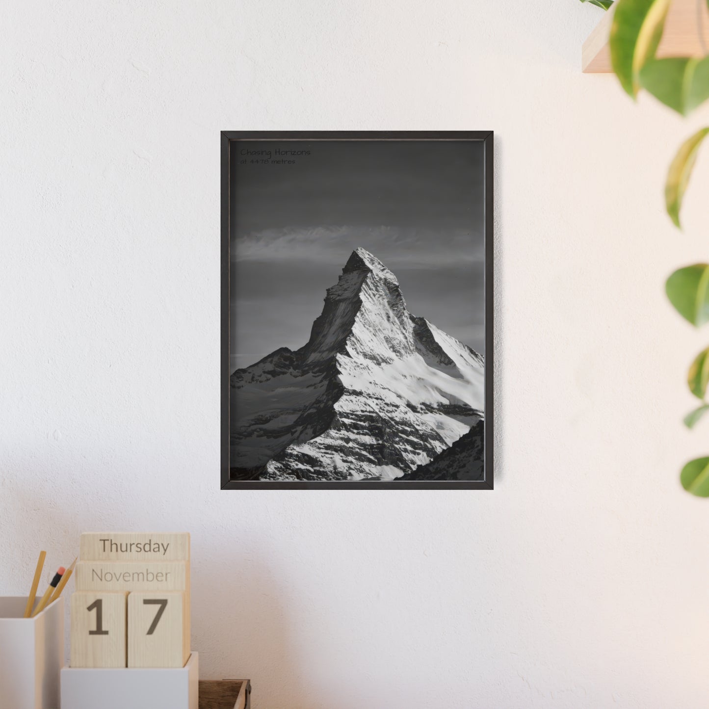 Chasing Horizons x Monochrome Matternhorn Poster - FRAMED
