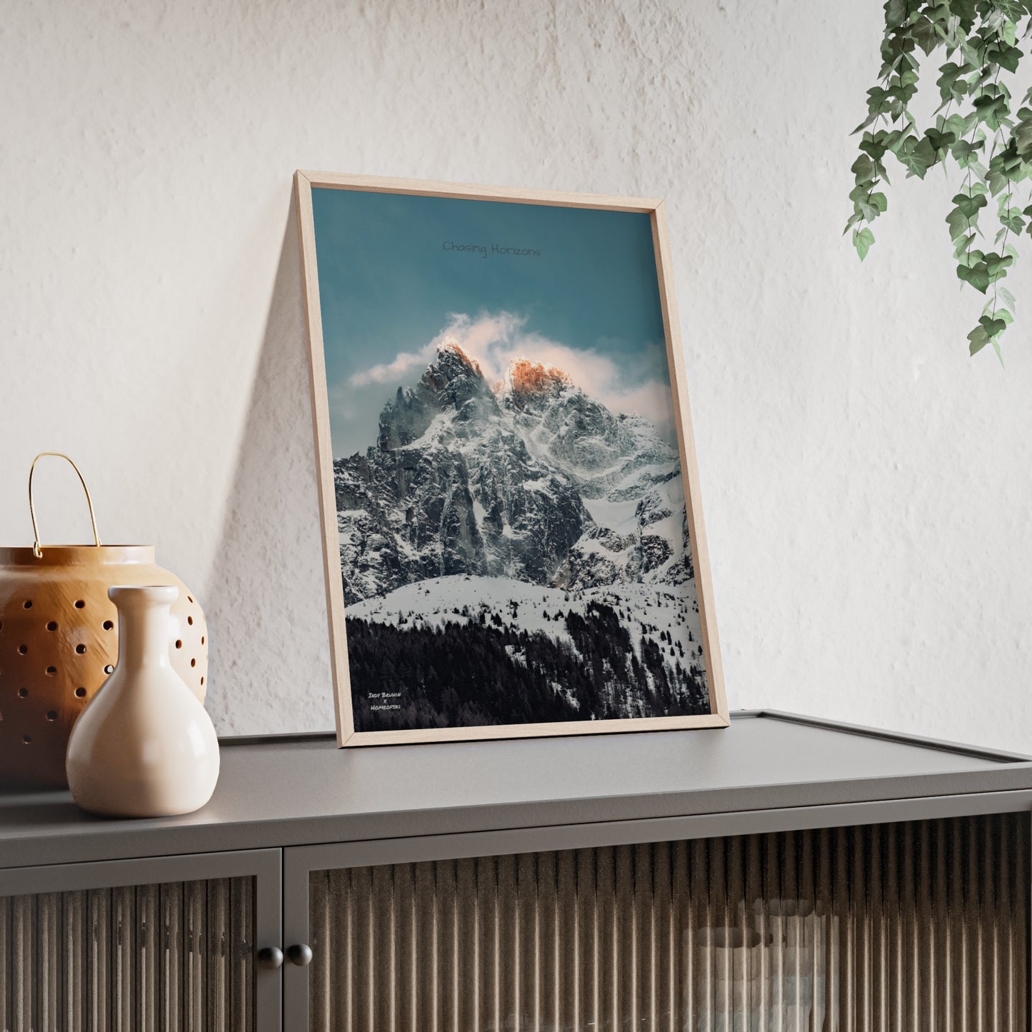 Alps Indy Bruhin Poster - FRAMED