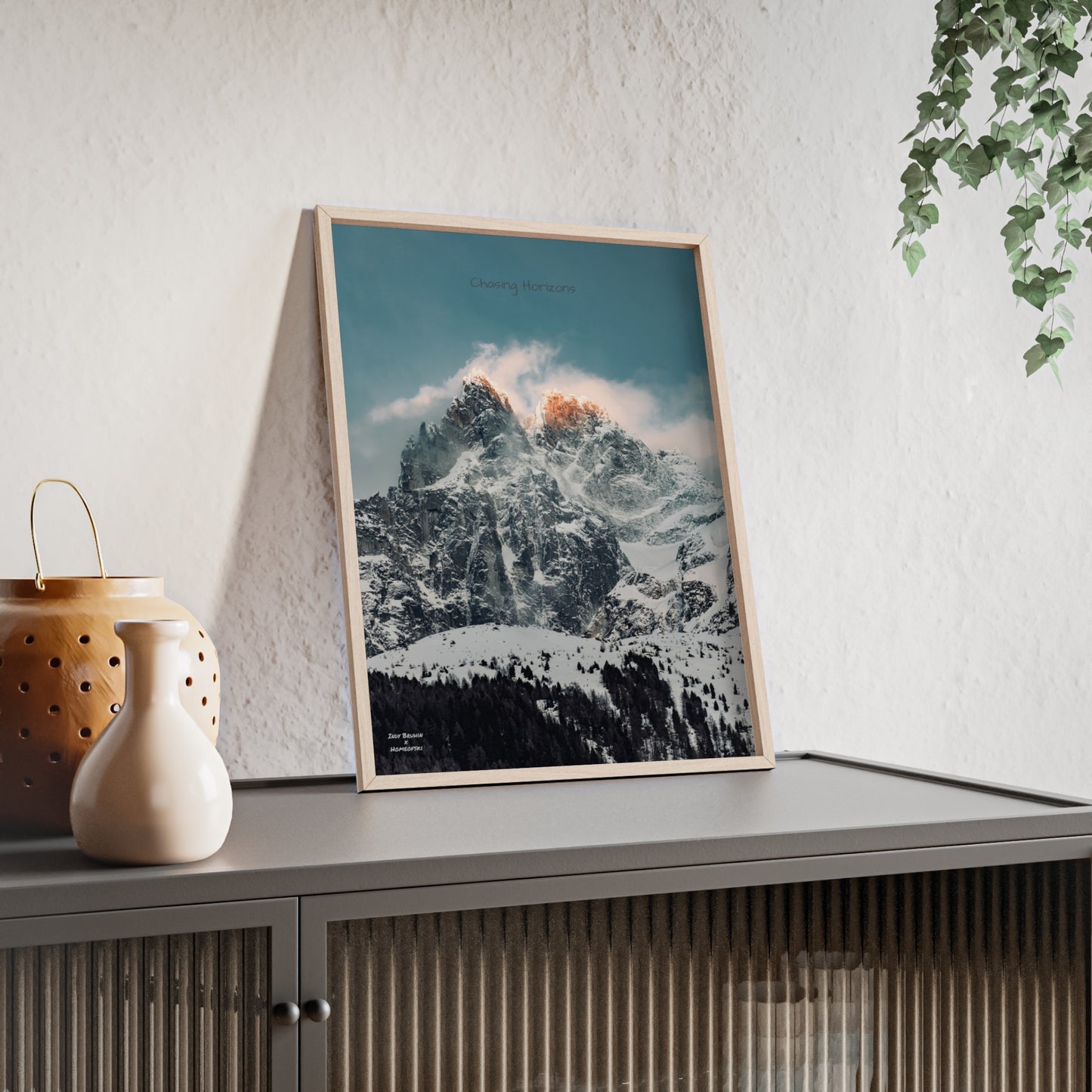 Alps Indy Bruhin Poster - FRAMED