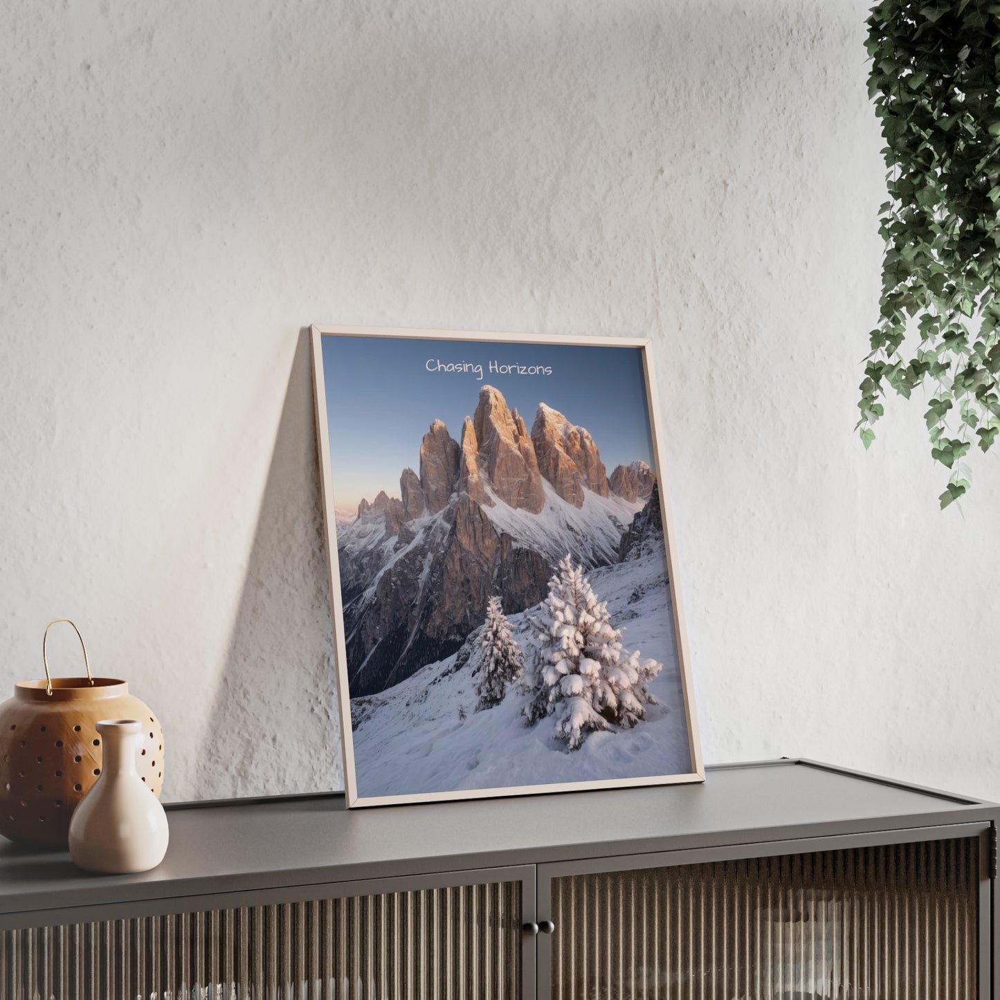 Chasing Horizons x Dolomites Poster - FRAMED