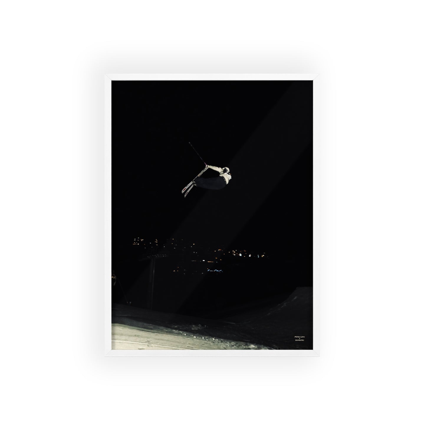 Night Park Mateo Lepic Poster - FRAMED