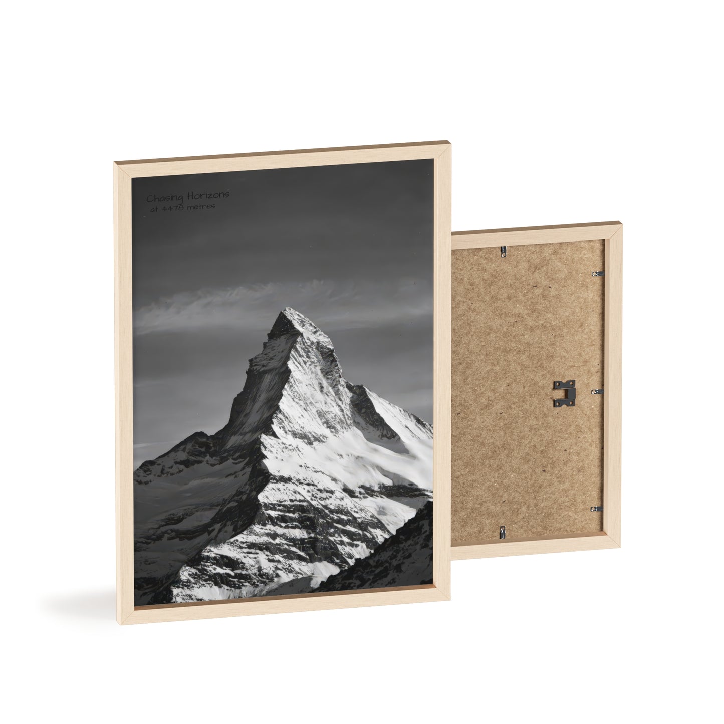Chasing Horizons x Monochrome Matternhorn Poster - FRAMED
