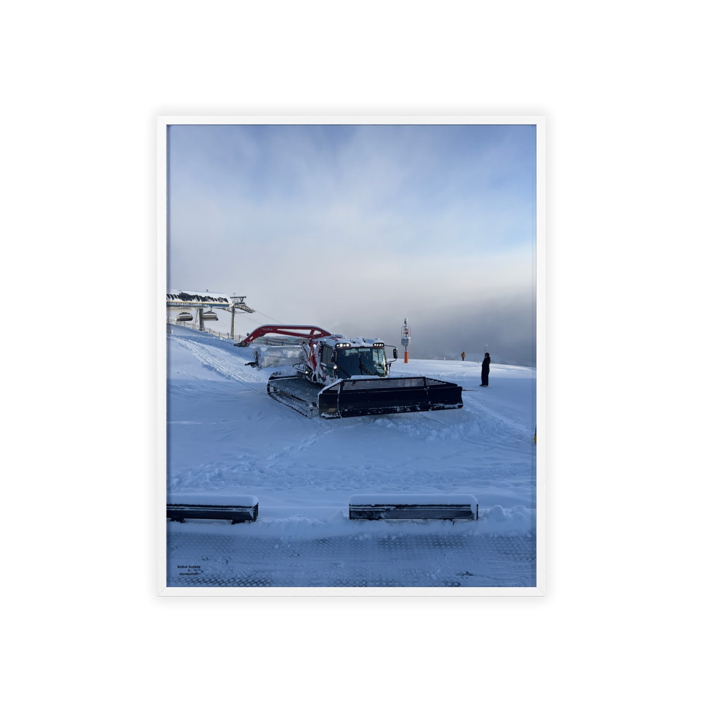 Pistenbully Robin Dufner Poster - FRAMED