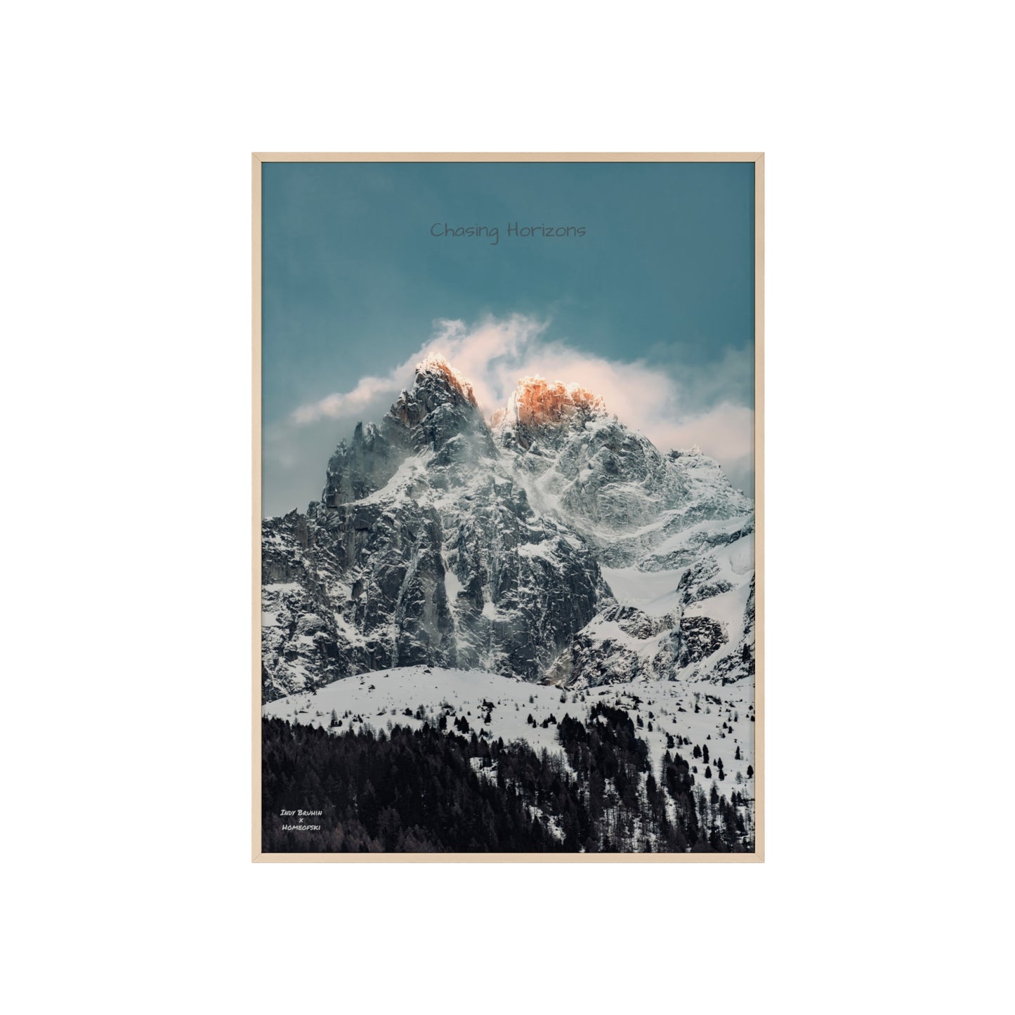 Alps Indy Bruhin Poster - FRAMED