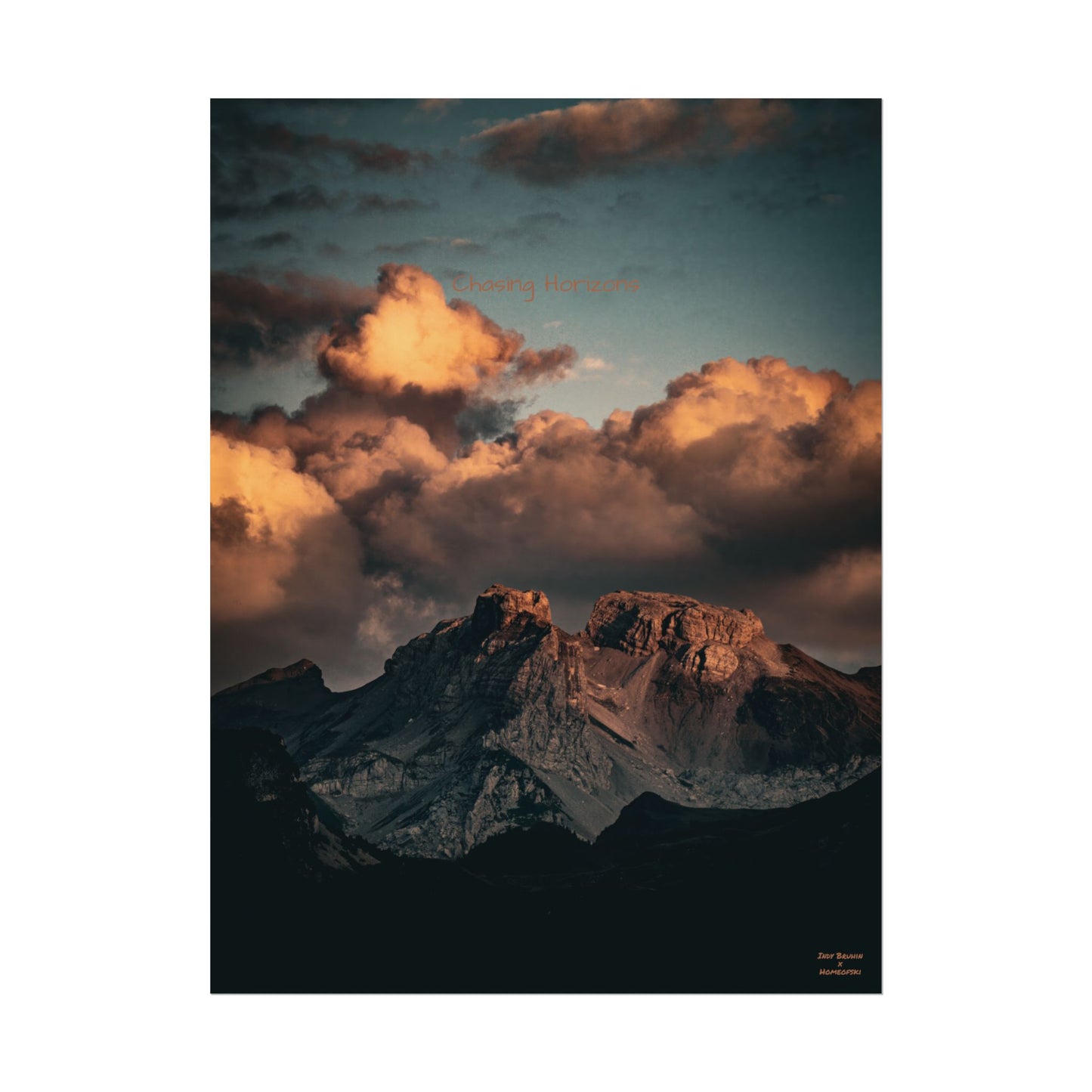 Chasing Horizons Indy Bruhin Poster