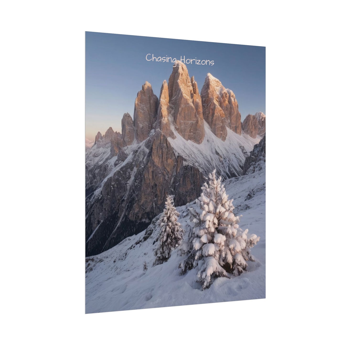 Chasing Horizons x Dolomites Poster