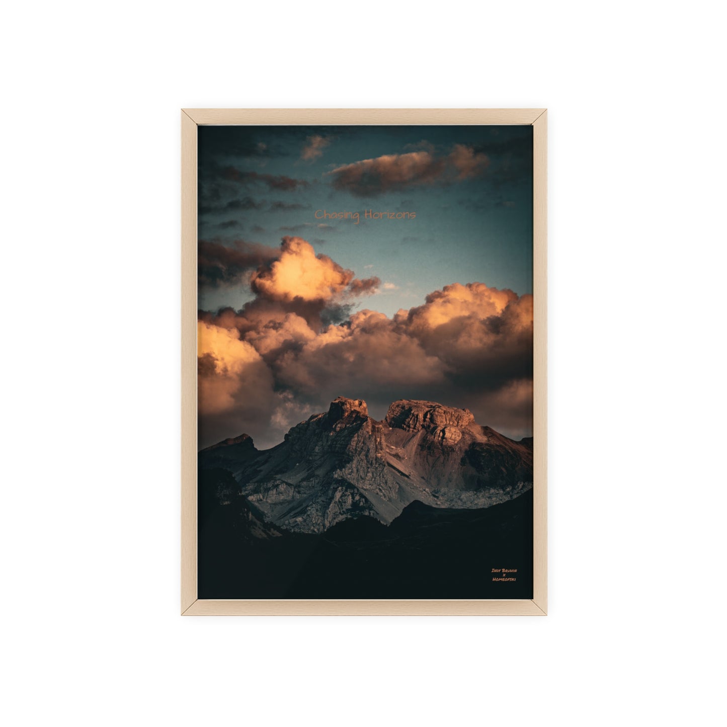 Chasing Horizons Indy Bruhin Poster - FRAMED