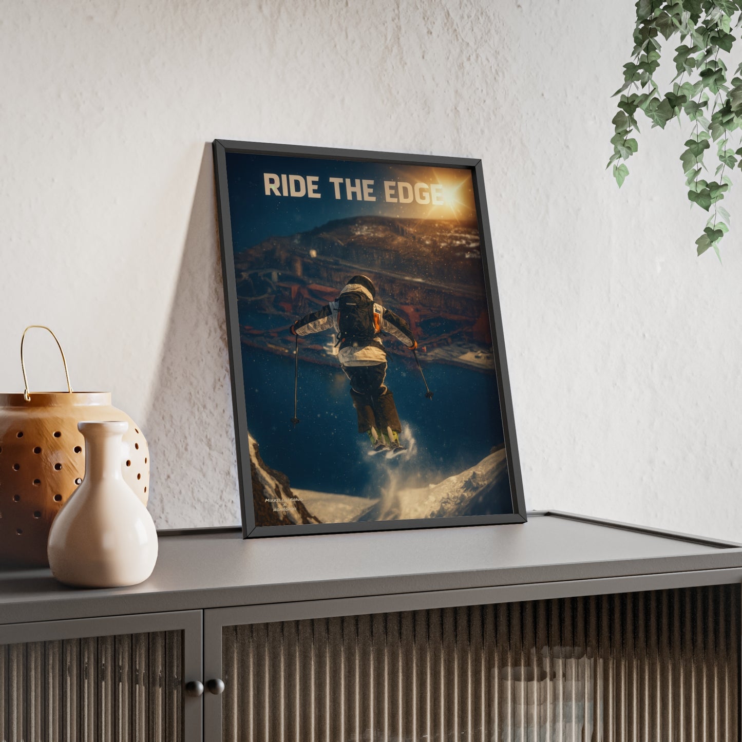 Ride The Edge x Heaven Mikkellillehaug Poster - FRAMED