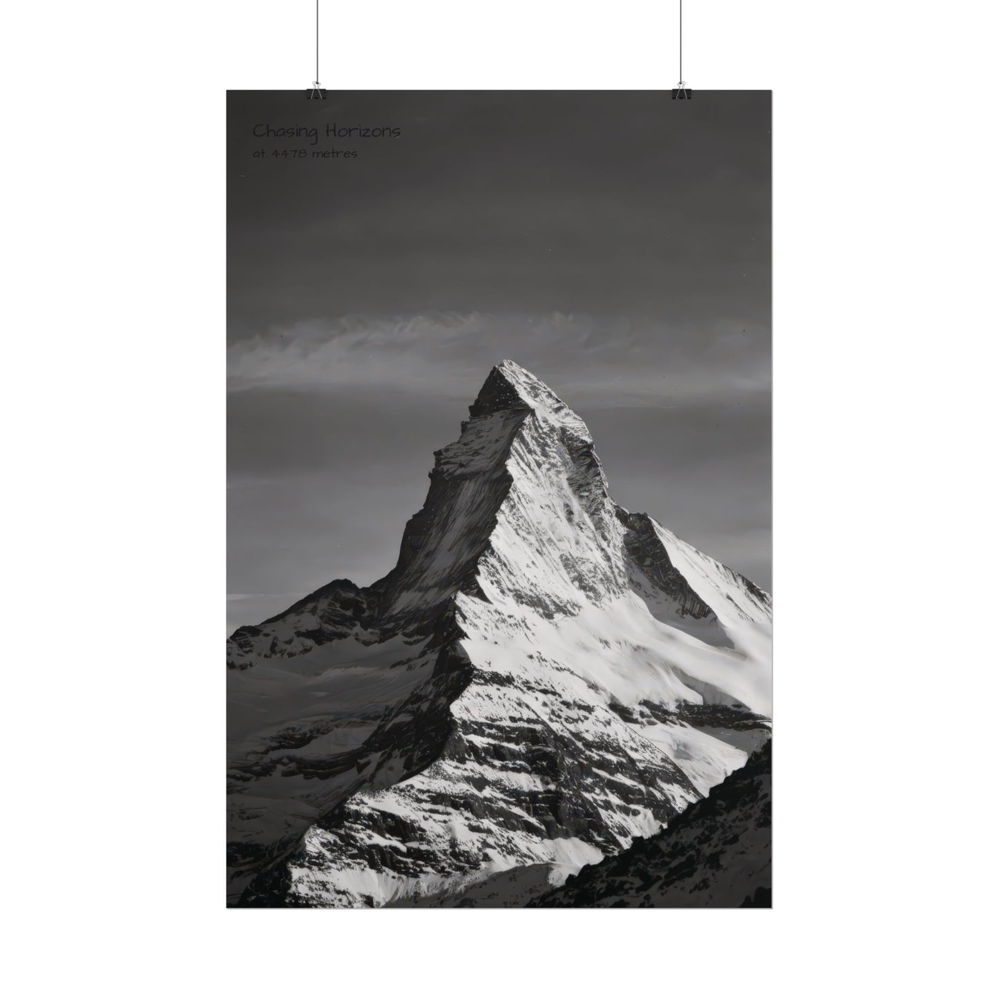 Chasing Horizons x Monochrome Matternhorn Poster