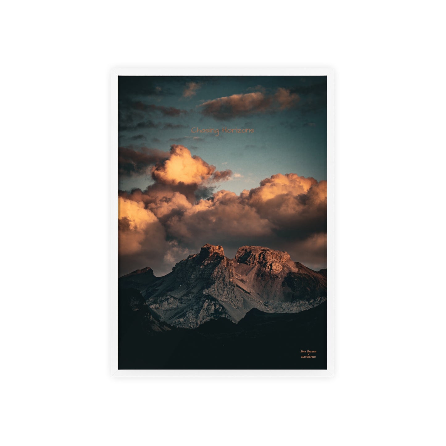 Chasing Horizons Indy Bruhin Poster - FRAMED