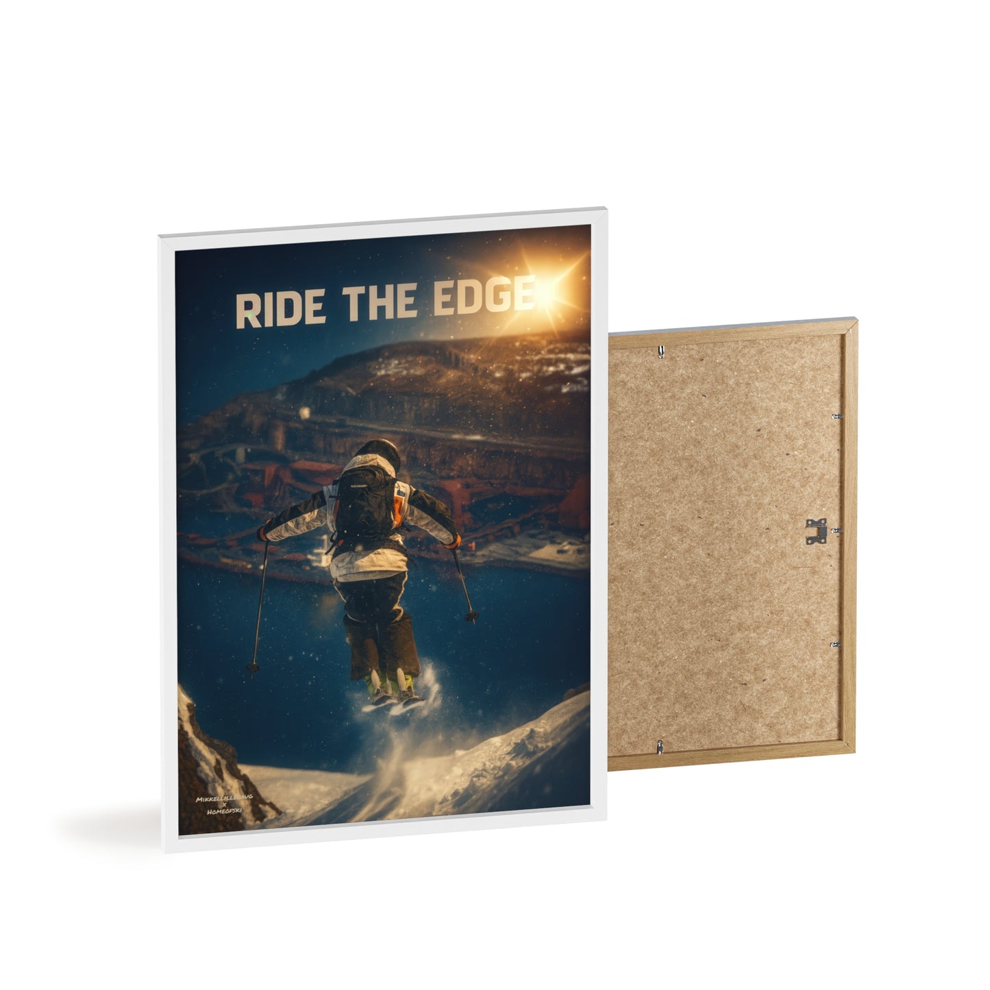 Ride The Edge x Heaven Mikkellillehaug Poster - FRAMED