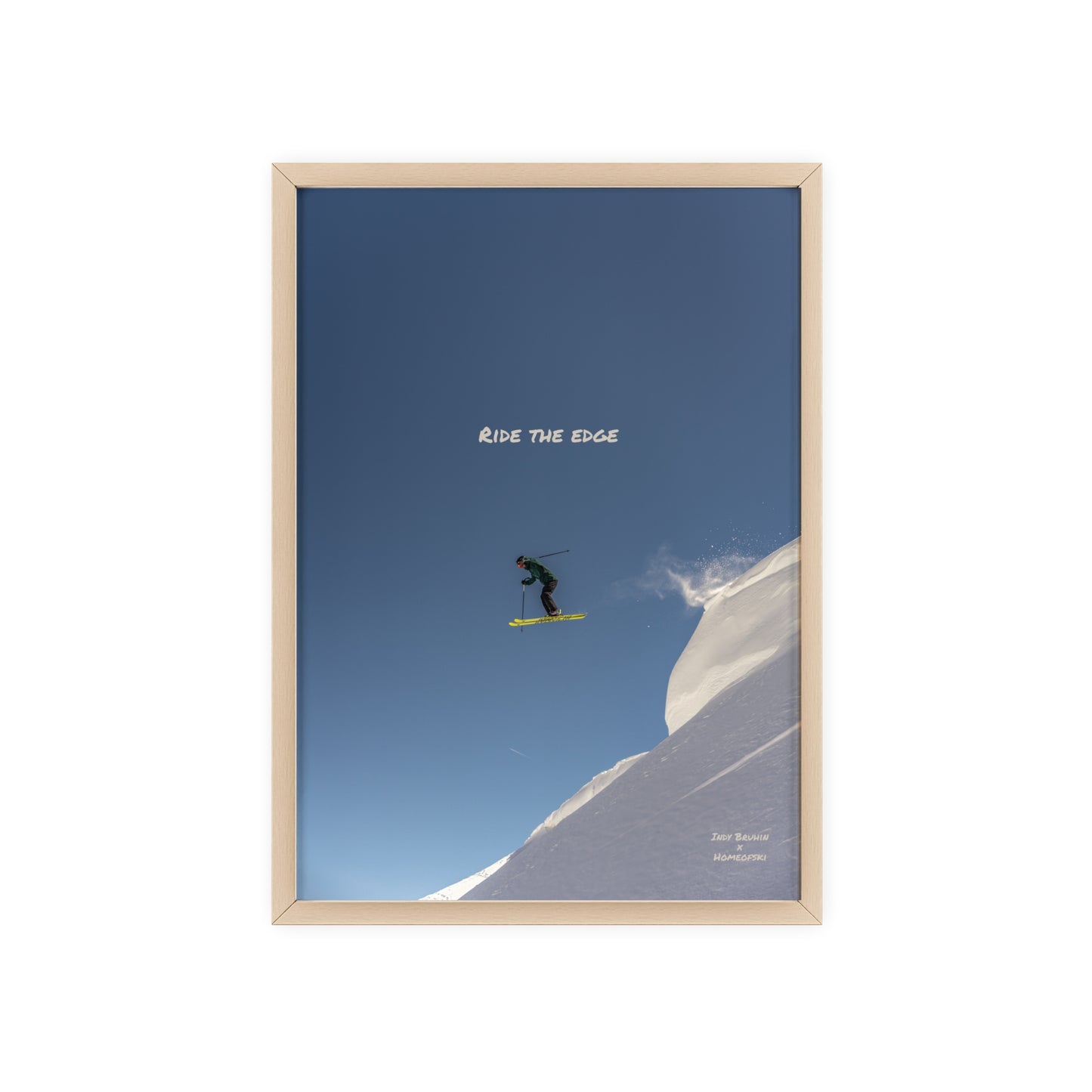 Ride The Edge Indy Bruhin Poster - FRAMED