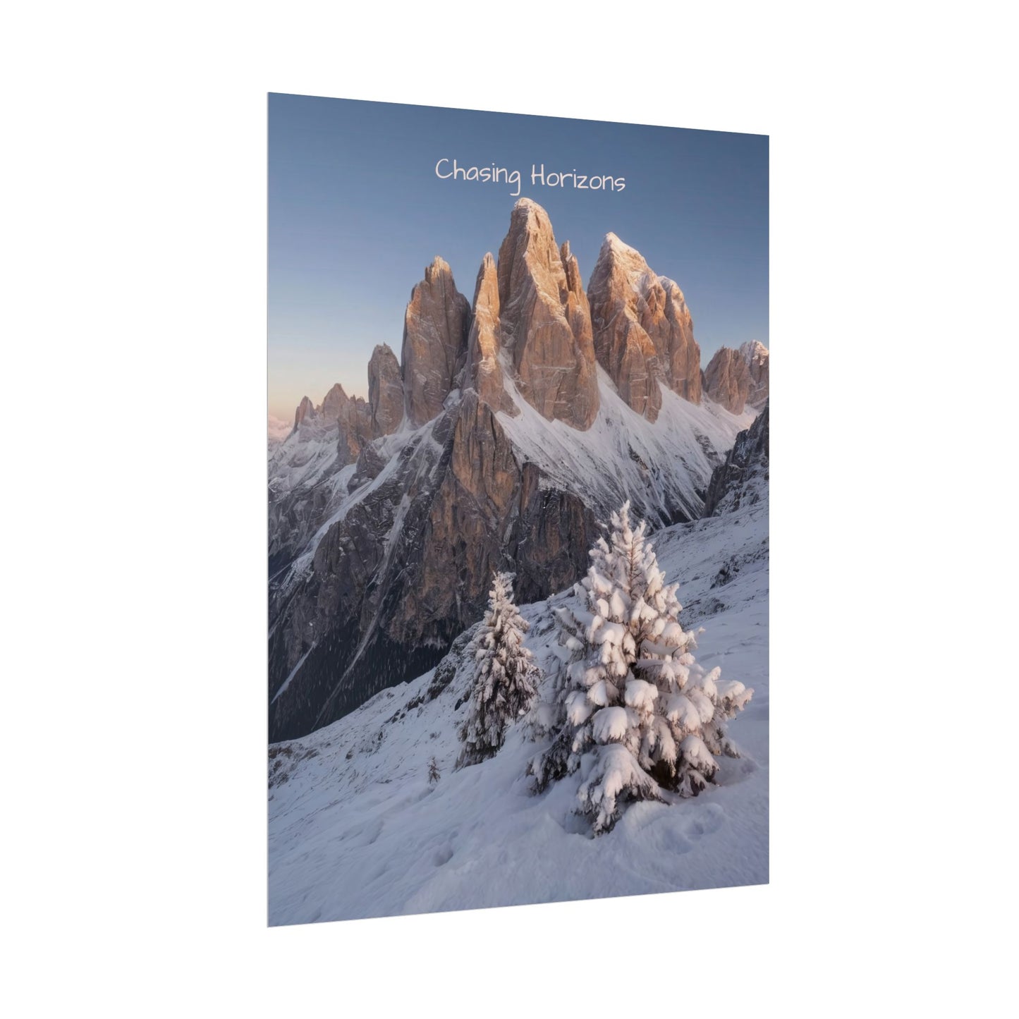 Chasing Horizons x Dolomites Poster