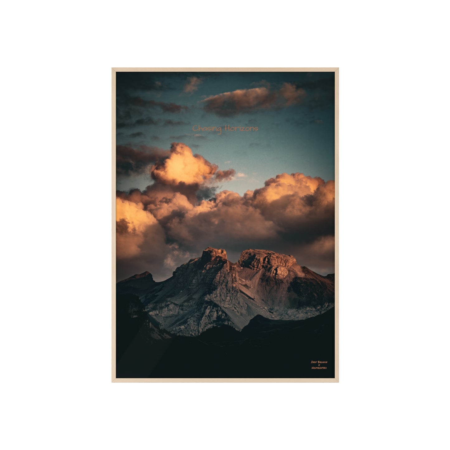 Chasing Horizons Indy Bruhin Poster - FRAMED