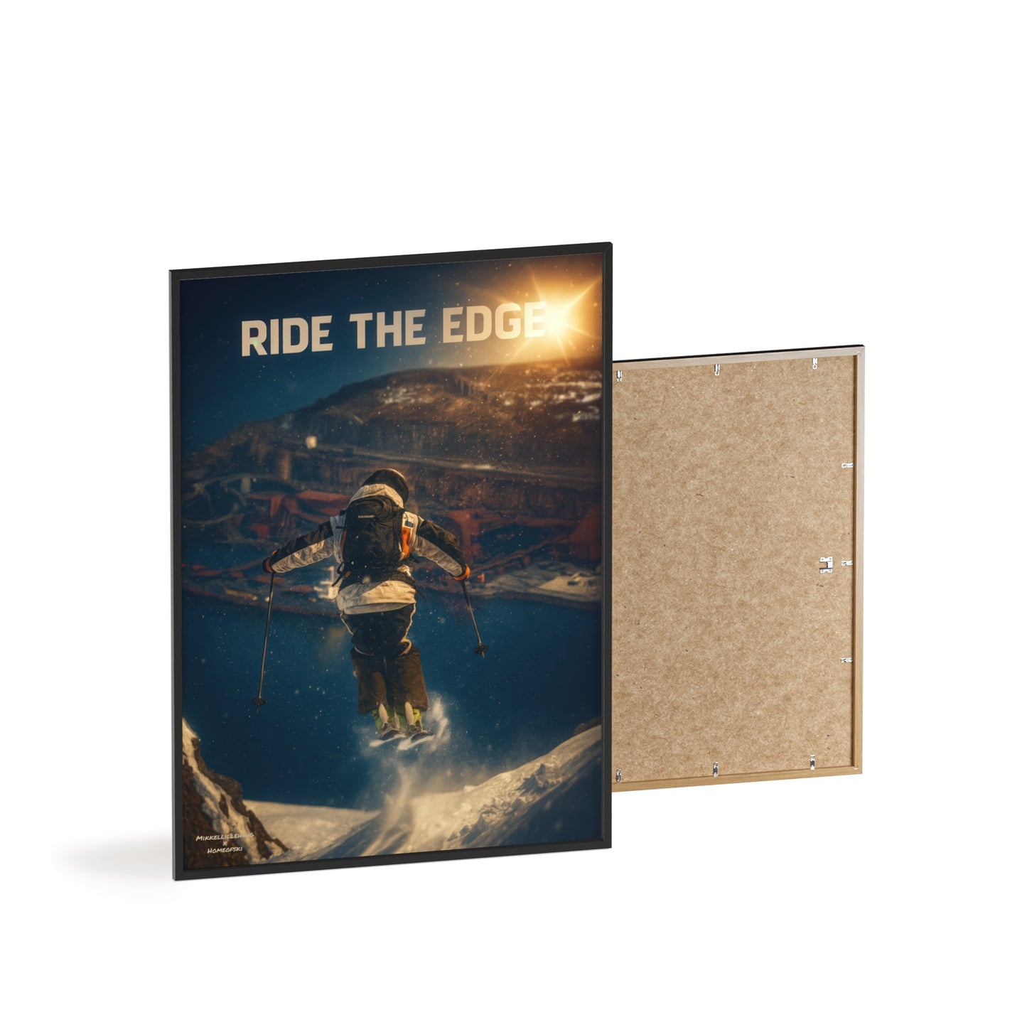Ride The Edge x Heaven Mikkellillehaug Poster - FRAMED