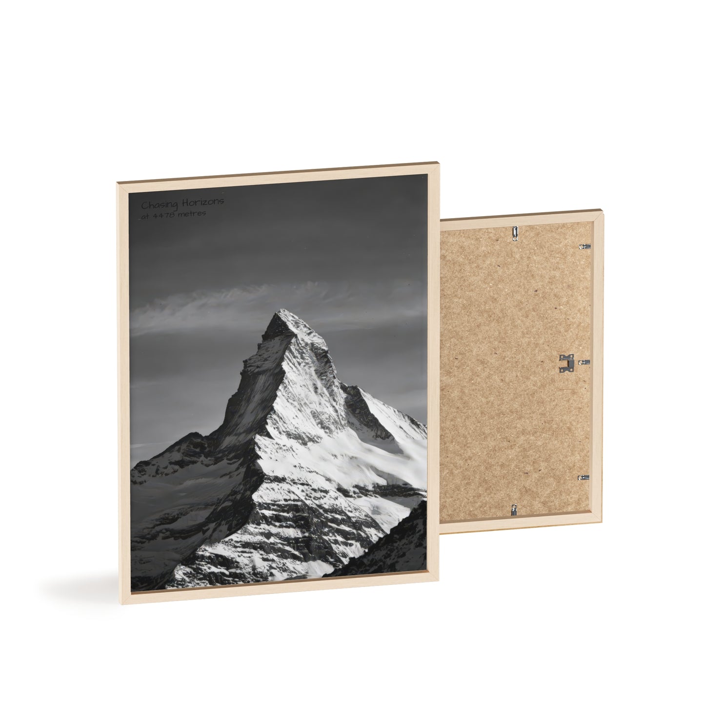 Chasing Horizons x Monochrome Matternhorn Poster - FRAMED