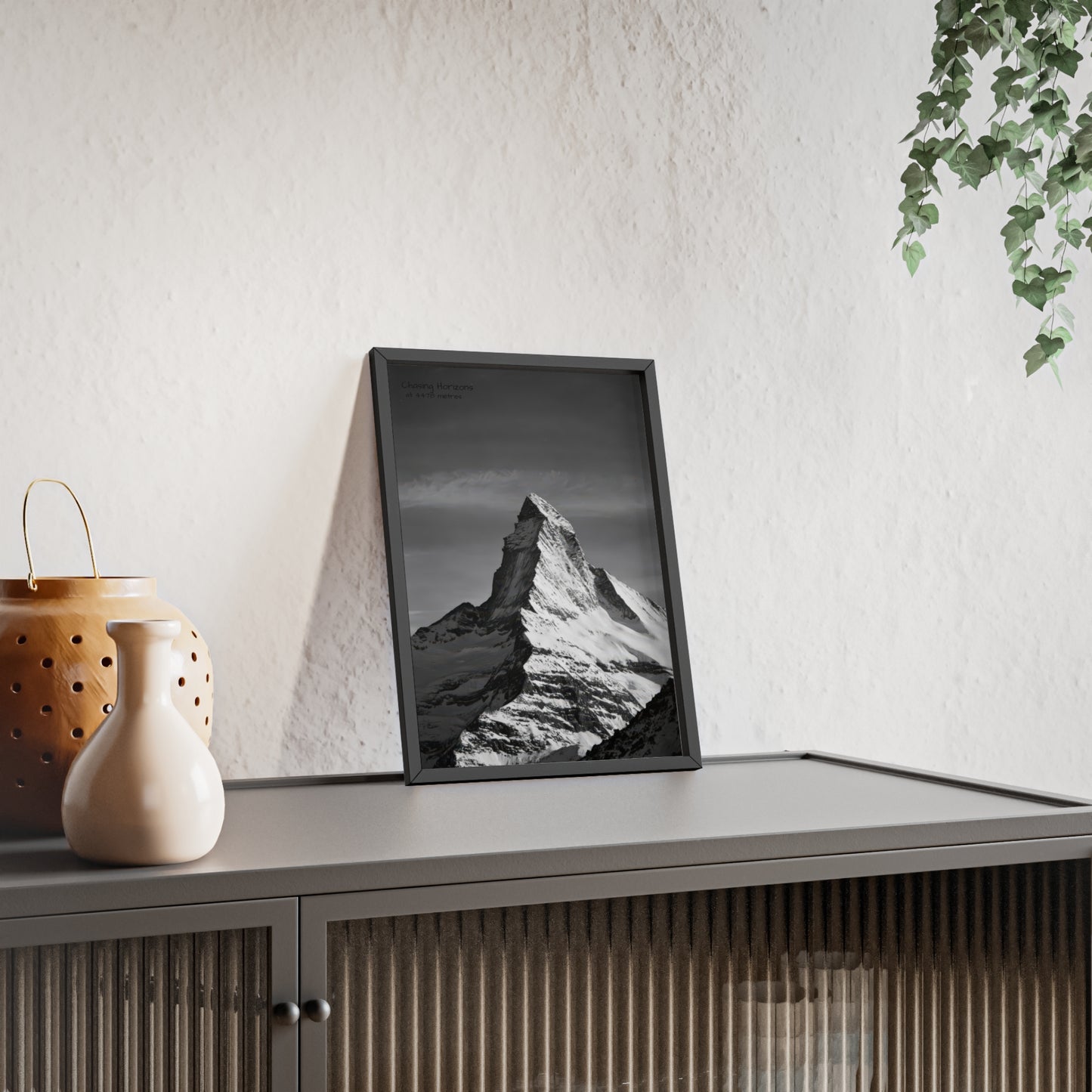 Chasing Horizons x Monochrome Matternhorn Poster - FRAMED