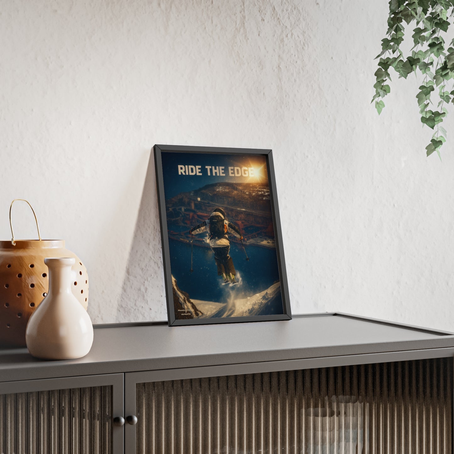 Ride The Edge x Heaven Mikkellillehaug Poster - FRAMED