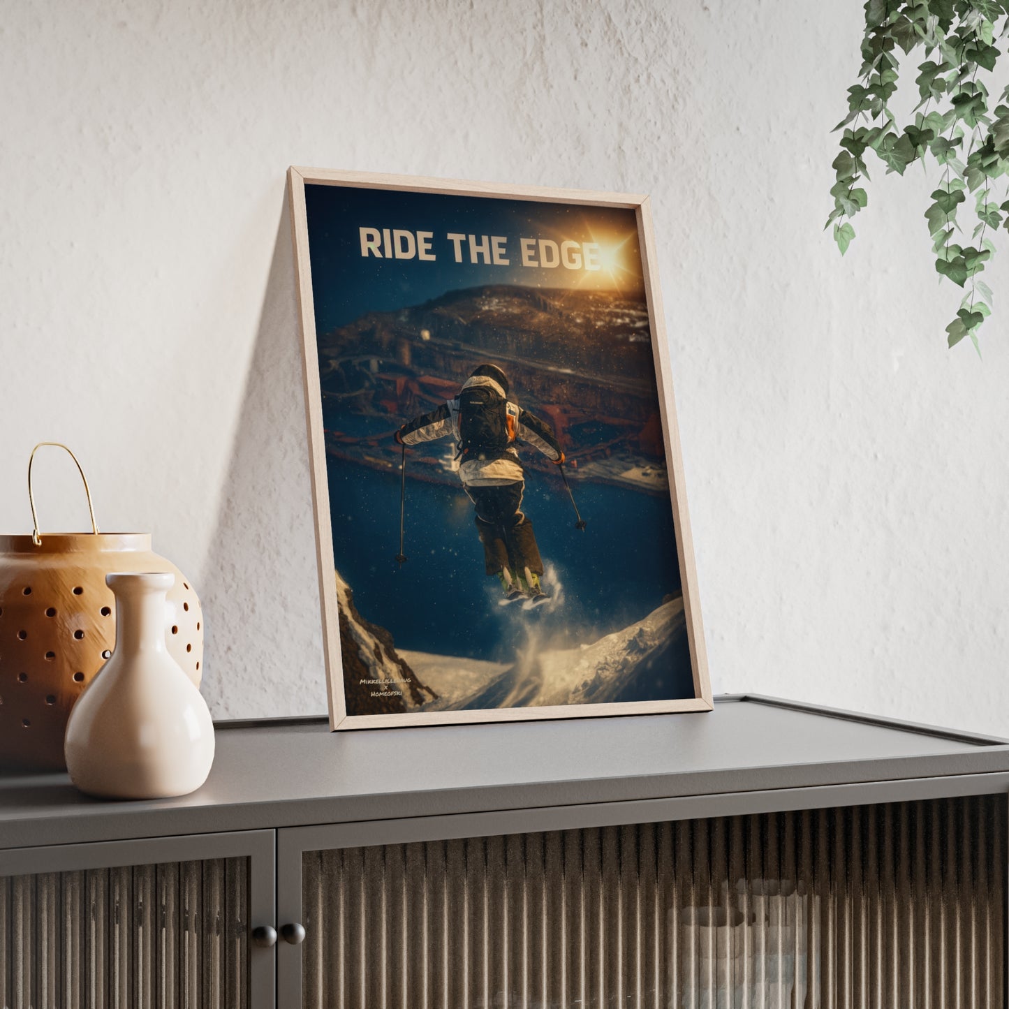 Ride The Edge x Heaven Mikkellillehaug Poster - FRAMED