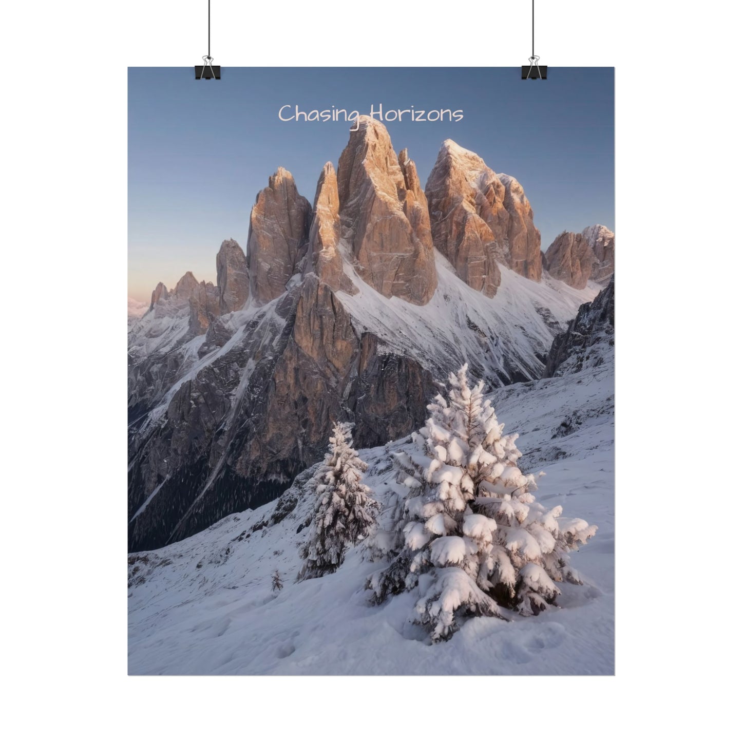Chasing Horizons x Dolomites Poster